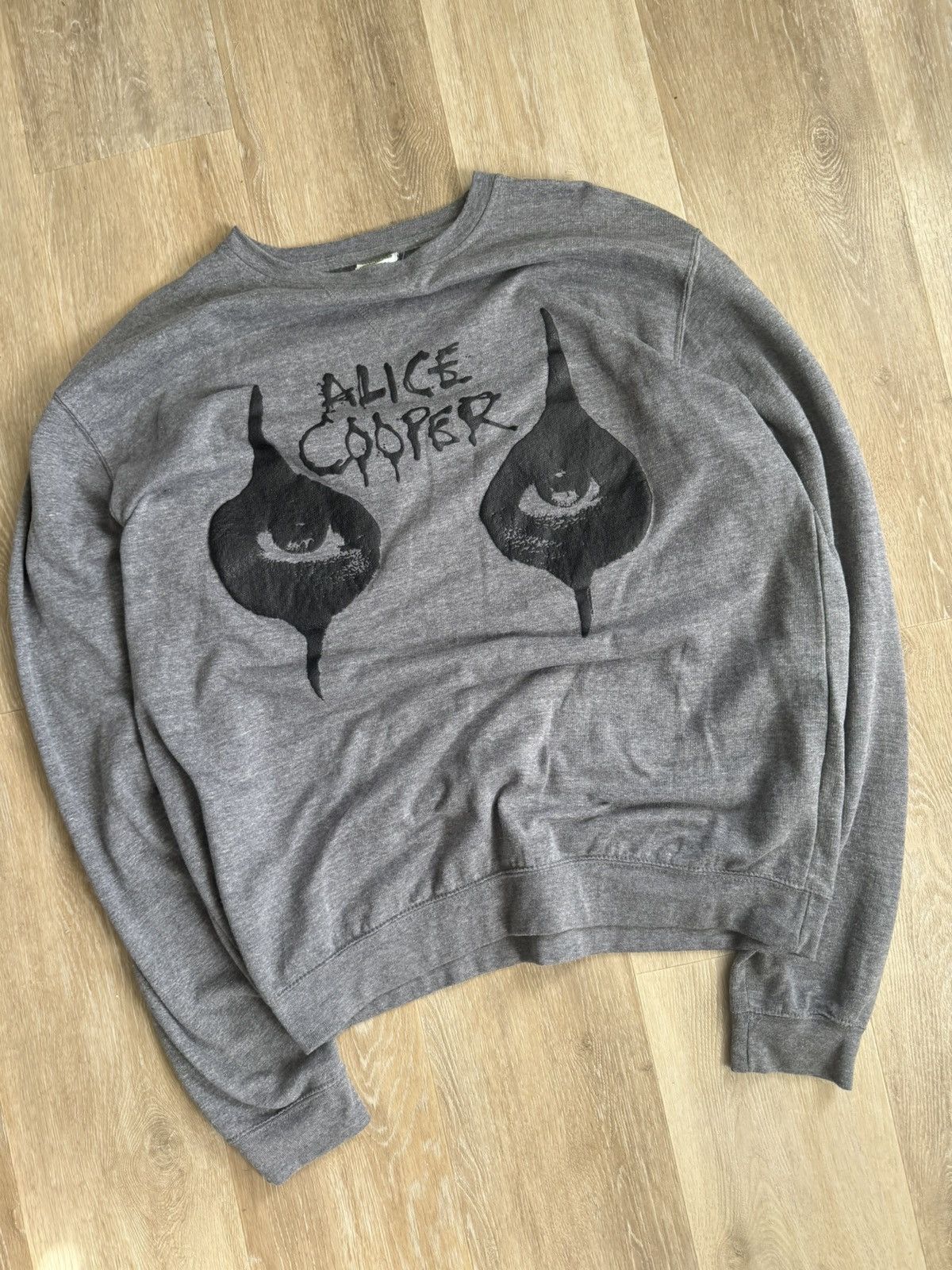Band Tees × Vintage Vintage Alice Cooper Sweatshirt Size US XL / EU 56 / 4 - 3 Thumbnail