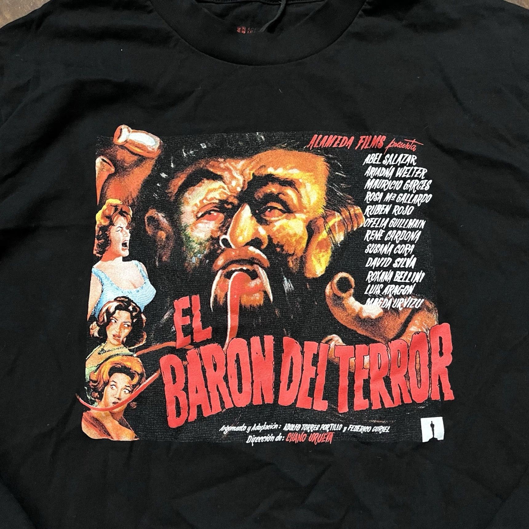 Vintage VINTAGE Mexico Maleficarum T-Shirt Main Selling Point: Horror Movie Promo Long Sleeve Adult M Black 1990s/90s Mexico Mens Size US M / EU 48-50 / 2 - 3 Thumbnail