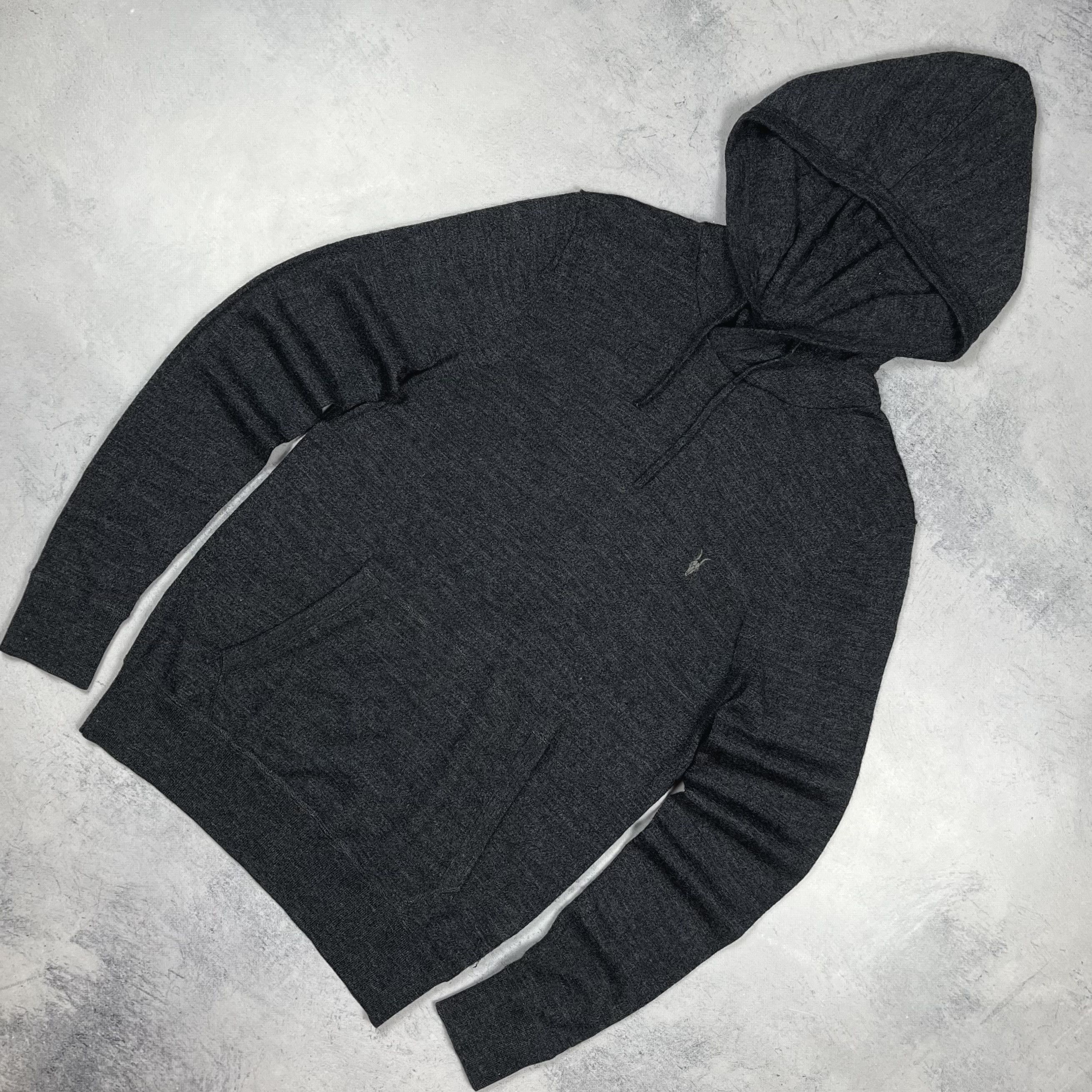 Allsaints Luxury AllSaints Mode Merino Wool Hoodie Size US L / EU 52-54 / 3 - 1 Thumbnail