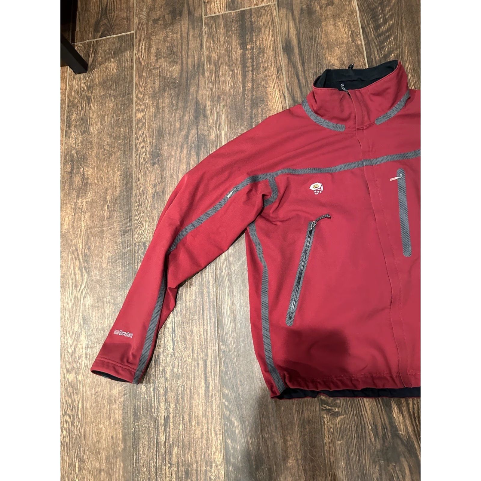 Mountain Hardwear Mountain Hardwear Mens Red Conduit Softshell Long Sleeve Full Zip Jacket Size L Size US L / EU 52-54 / 3 - 3 Thumbnail