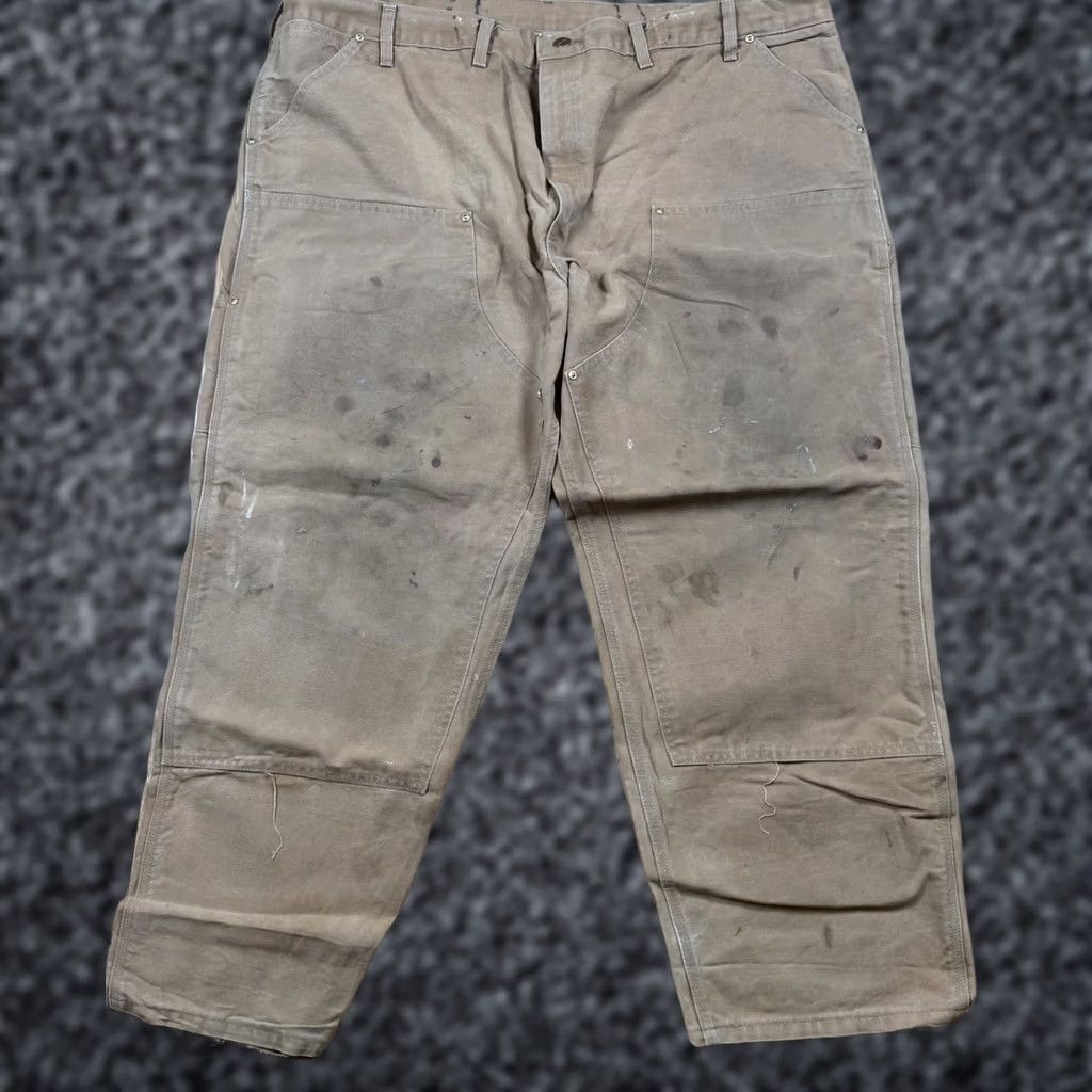 Carhartt VINTAGE Carhartt Work Pants Mens 44x29 Brown Carpenter USA Made Size US 44 / EU 60 - 1 Thumbnail