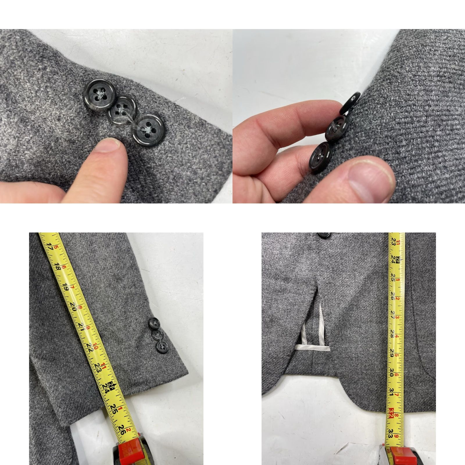 Todd Snyder Todd Snyder Wool Cashmere Sutton Suit Jacket Blazer Men’s 46R Gray Suit Jacket Size 46R - 8 Thumbnail