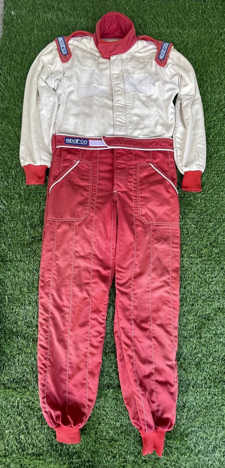 image of Sparco Racing Overall Suit Sprint in Red/White, Men's (Size 38)