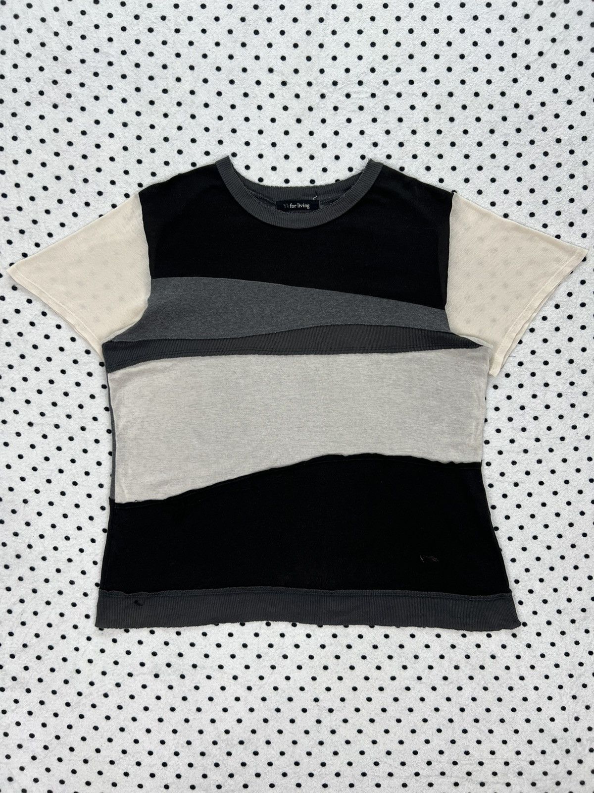 Yohji Yamamoto Y’s for Living Yohji Yamamoto Distressed Reconstructed Tees Size US S / EU 44-46 / 1 - 2 Thumbnail