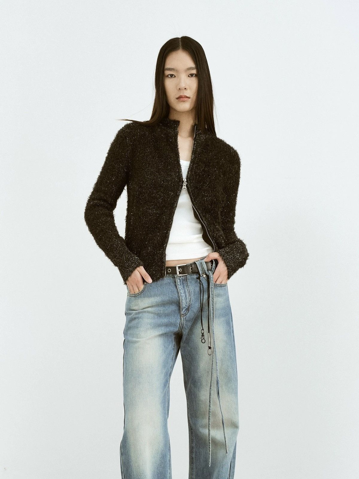 Other Thick knit Cardigan, unisex warm plush knit sweater Size US S / EU 44-46 / 1 - 2 Thumbnail