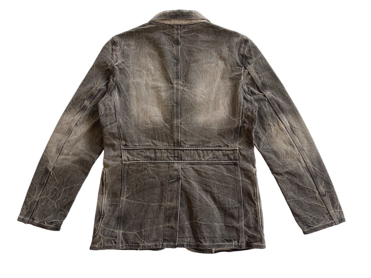 Japanese Brand Jun Men Washed Denim Chore Jacket Size US S / EU 44-46 / 1 - 6 Thumbnail