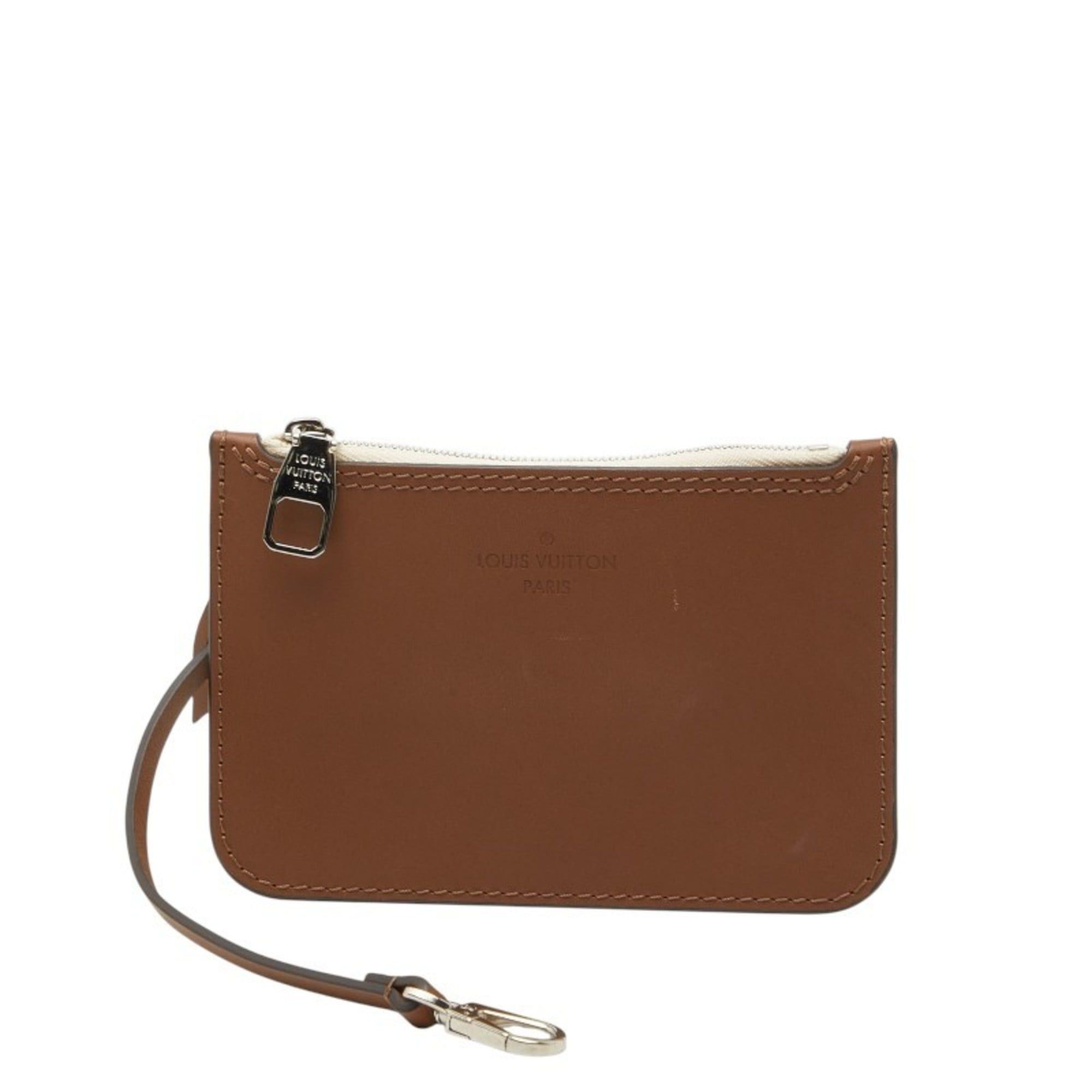 Louis Vuitton Louis Vuitton Mahina Hina Handbag with Pouch, Brown Leather, Women's LOUIS VUITTON Size ONE SIZE - 1 Thumbnail