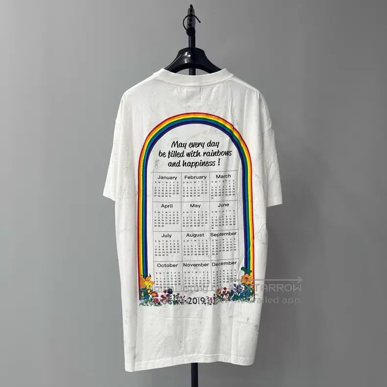 Vetements VETEMENTS Little Pig White Splatter Rainbow Calendar Short Size US XS / EU 42 / 0 - 2 Thumbnail