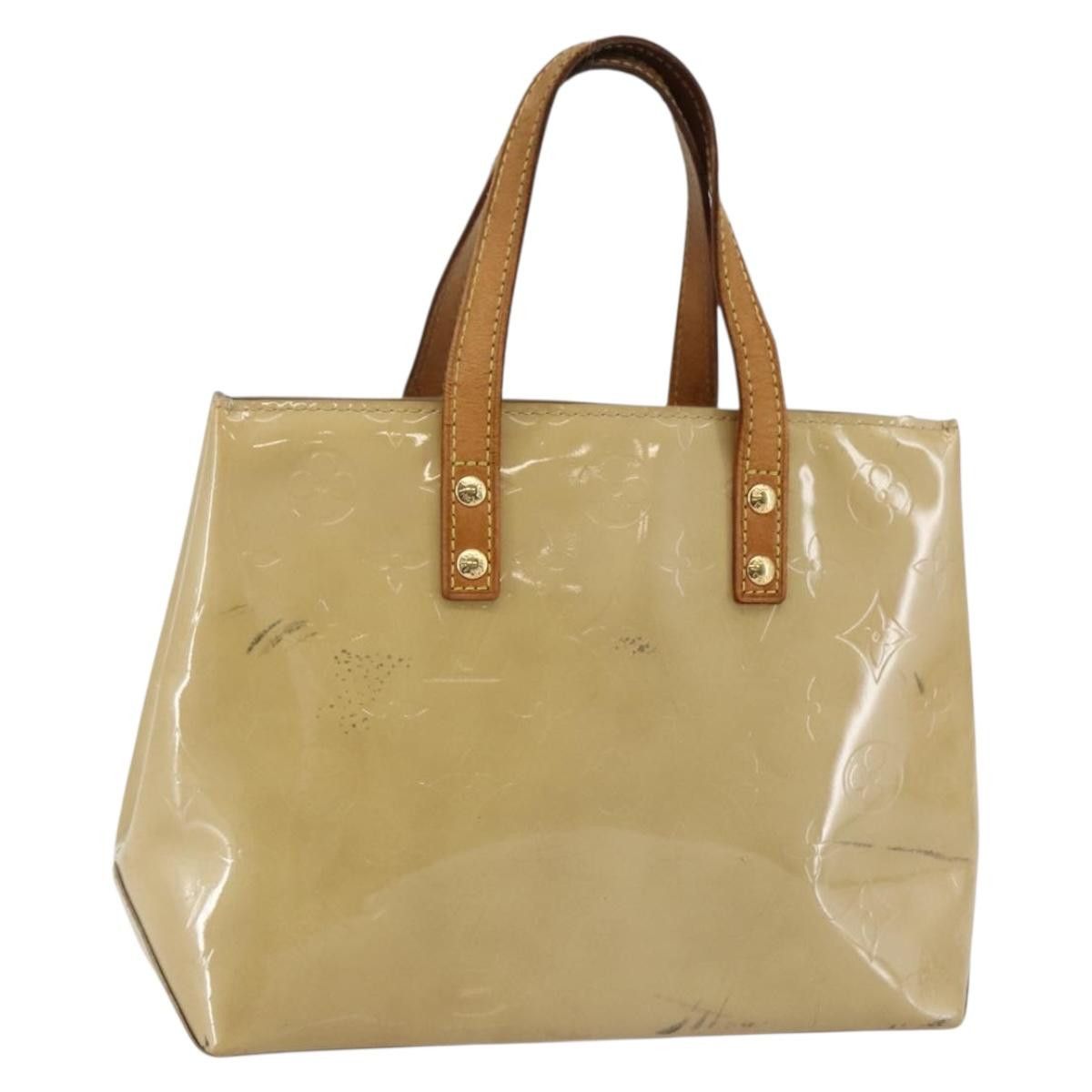 Louis Vuitton LOUIS VUITTON Monogram Vernis Reade PM Hand Bag Beige M91334 Size ONE SIZE - 1 Thumbnail