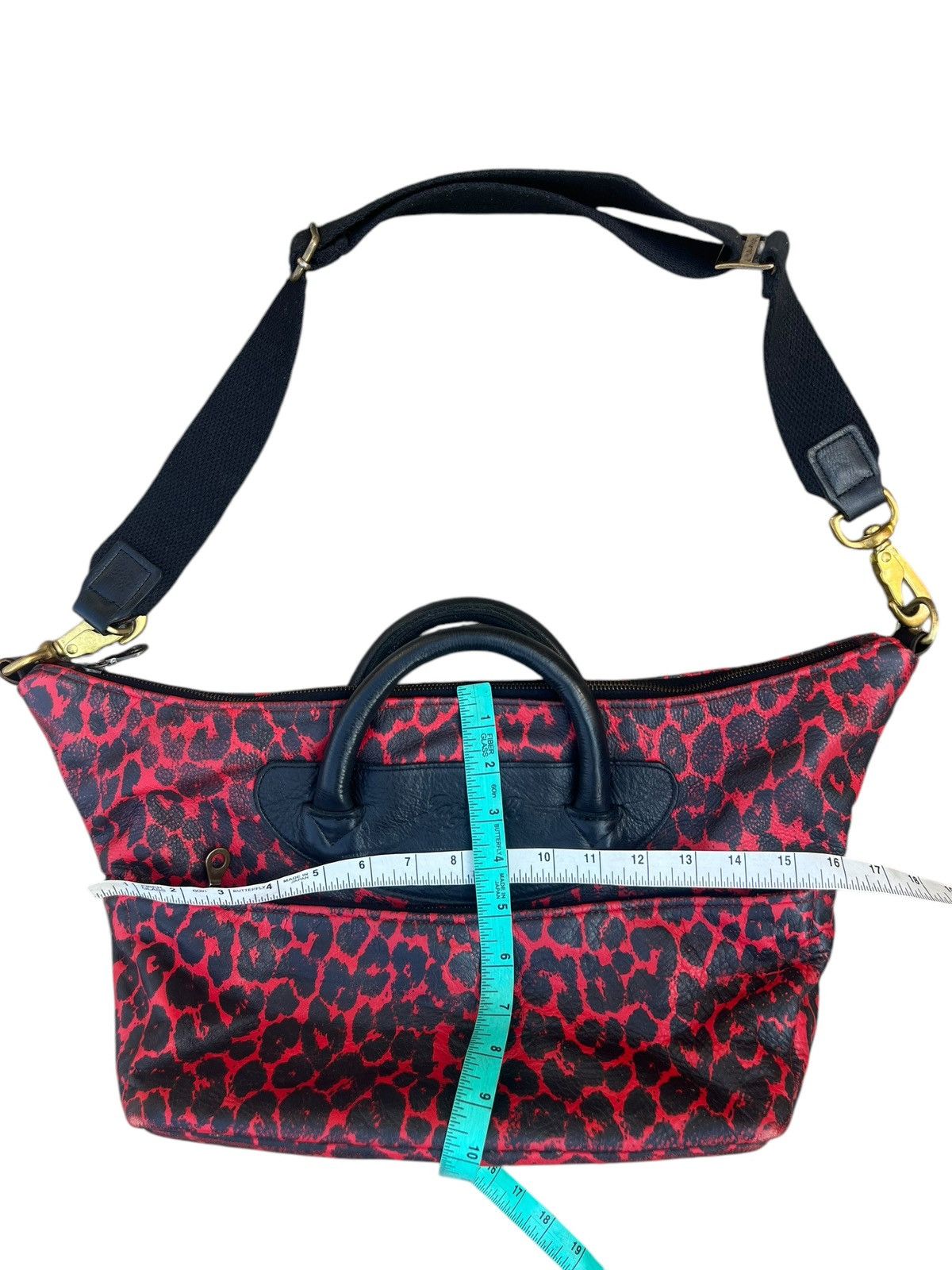 Jas MB Jas - M.B. London Patina Leather Camouflage 2 Way Bag | Grailed