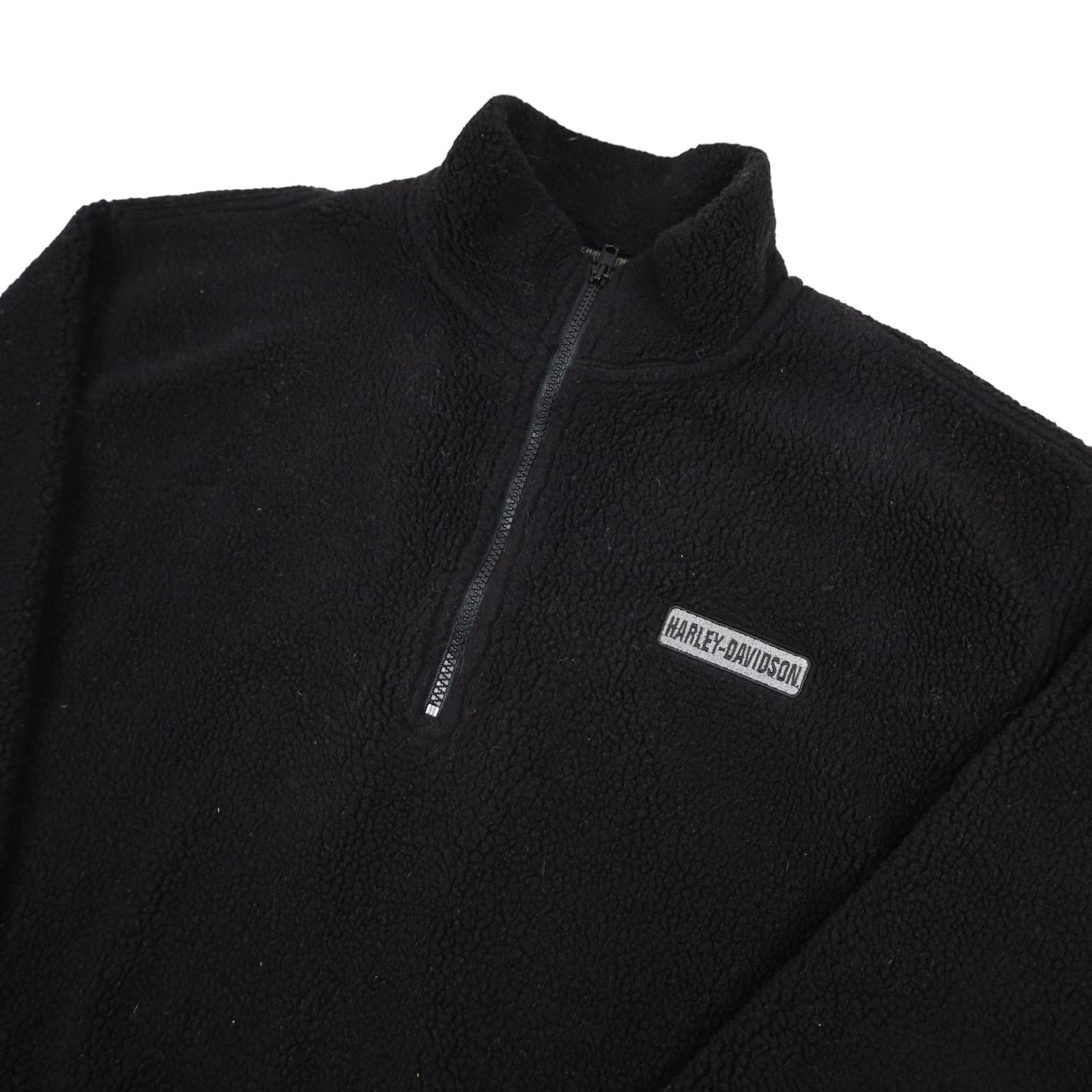 Harley Davidson × Vintage Vintage Harley Davidson Big Logo Deep Pile Fleece Jacket Size US M / EU 48-50 / 2 - 3 Thumbnail