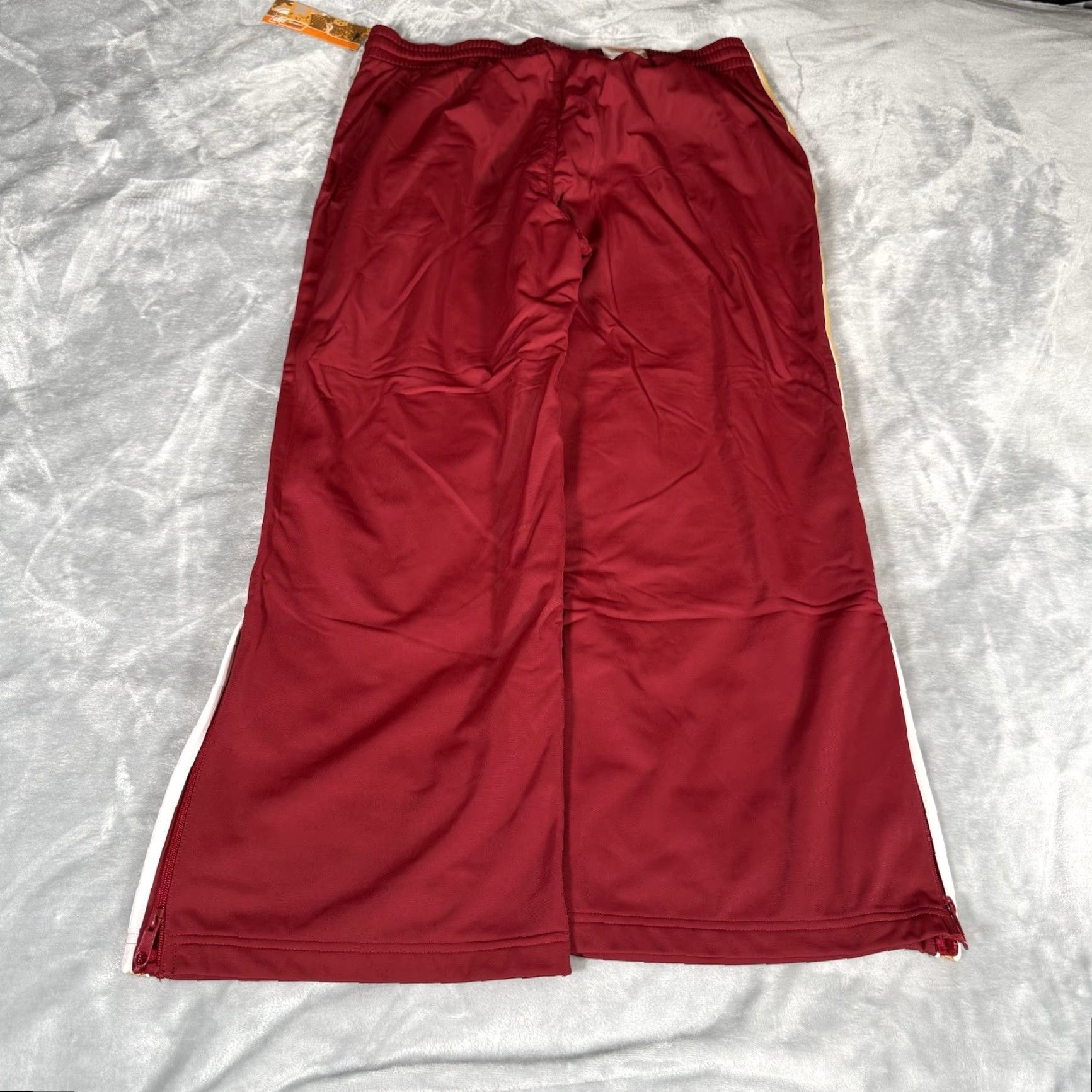 Vintage VINTAGE Urban Up Track Pants Mens L Oversized Wide Leg Red 28” Inseam 28” Polyester Blended Fabric Retro Activewear Drawstring Size US 33 - 7 Thumbnail