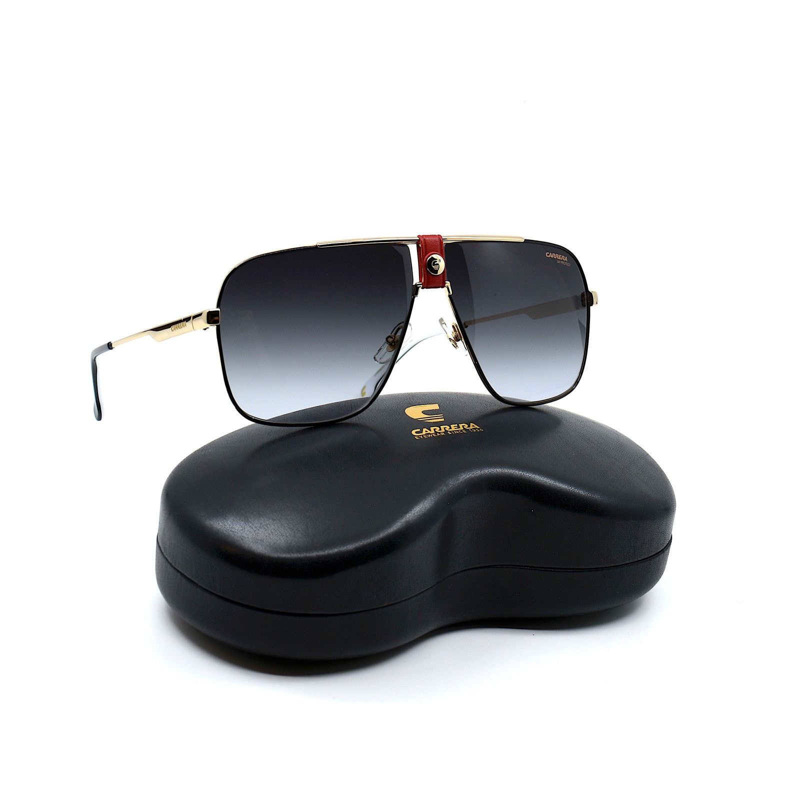 Carrera NEW CARRERA 1018/S BLACK/GOLD GREY GRADIENT SUNGLASSES Size ONE SIZE - 4 Thumbnail