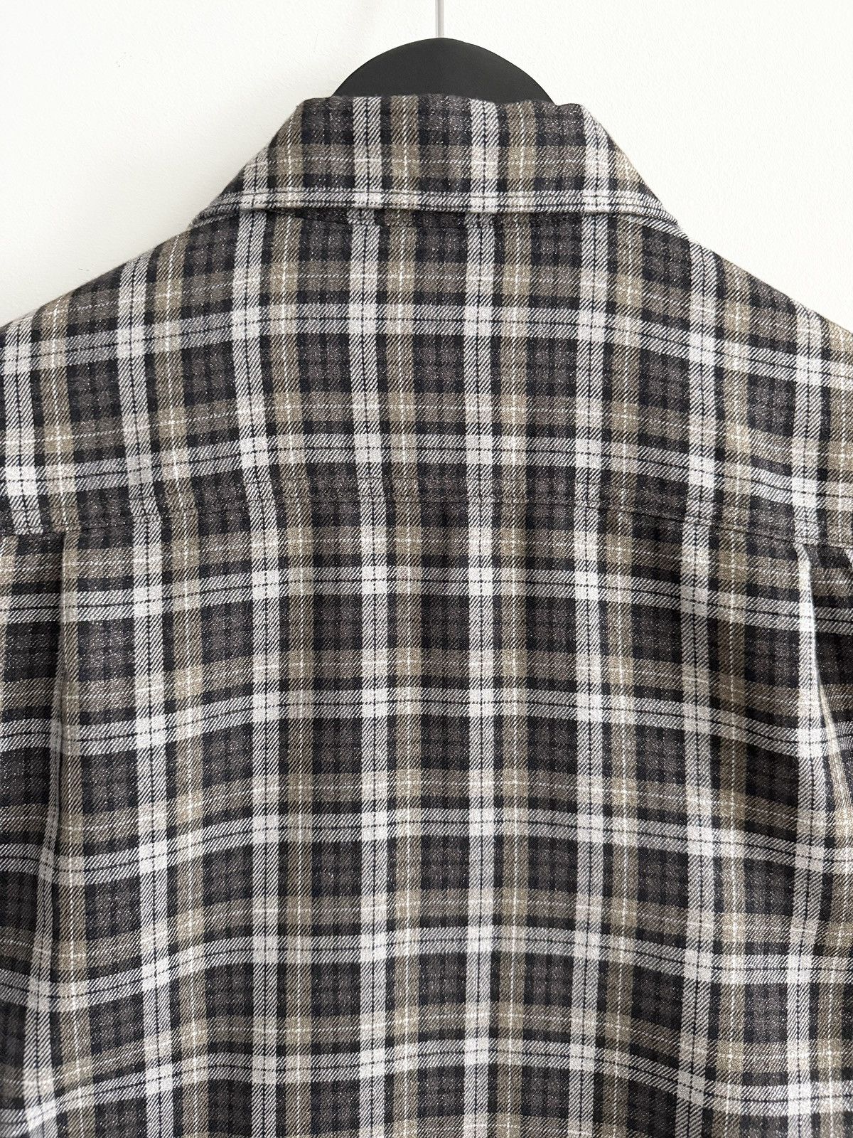 Saint Laurent Paris STEAL! Saint Laurent Hedi Flannel Button Up Shirt Size US S / EU 44-46 / 1 - 6 Thumbnail