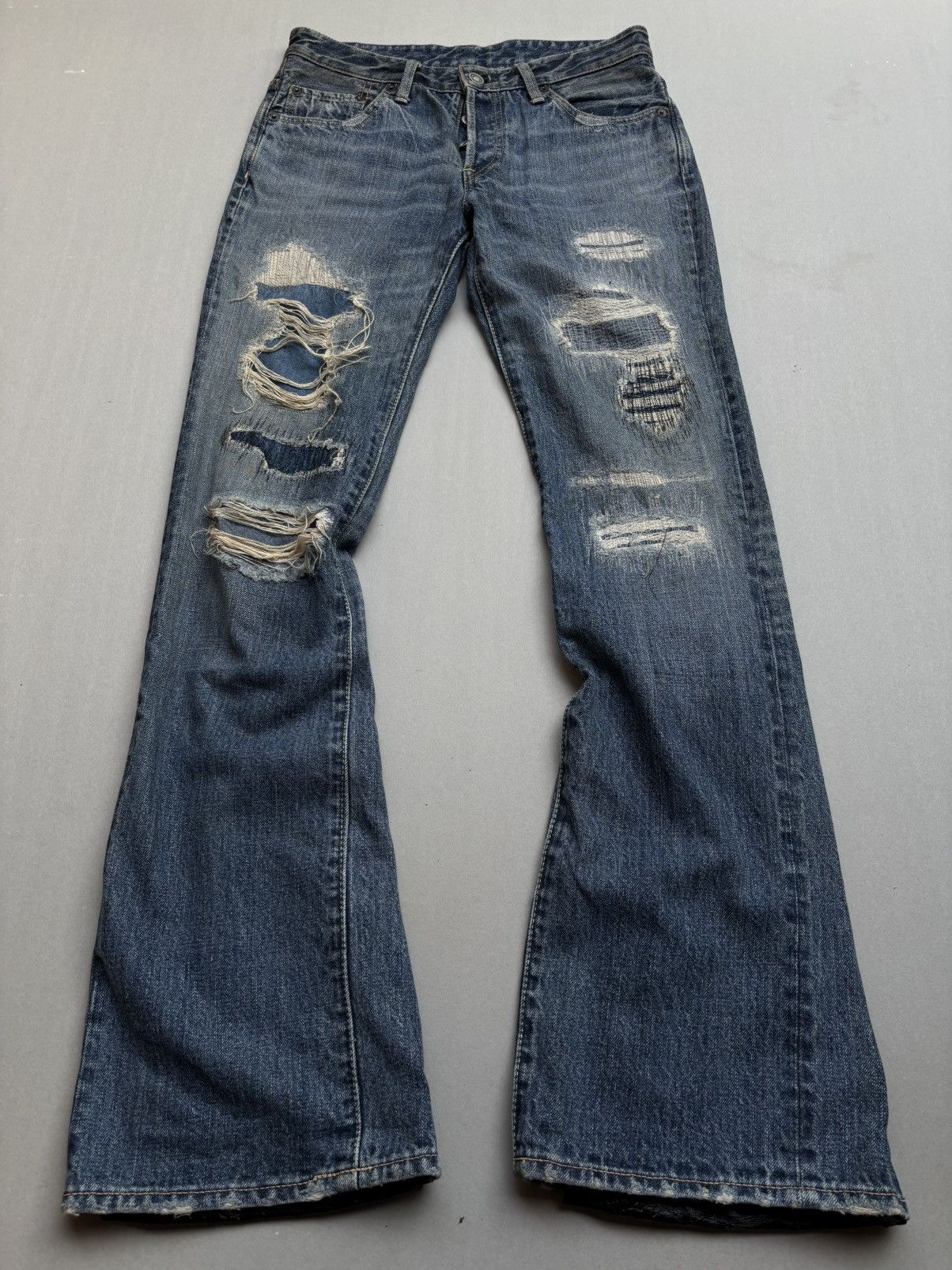 Johnbull Lace up flare jeans Size US 28 / EU 44 - 1 Thumbnail