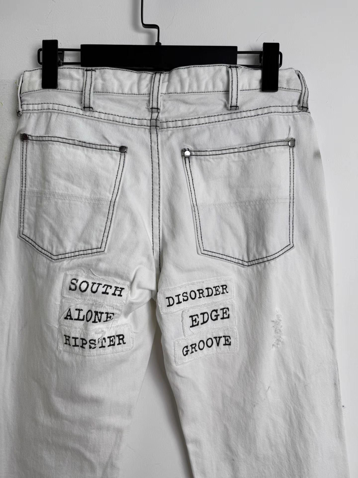 Number (N)ine Number (n)ine 01SS Patchwork Denim Jeans K20 Size US 28 / EU 44 - 7 Thumbnail