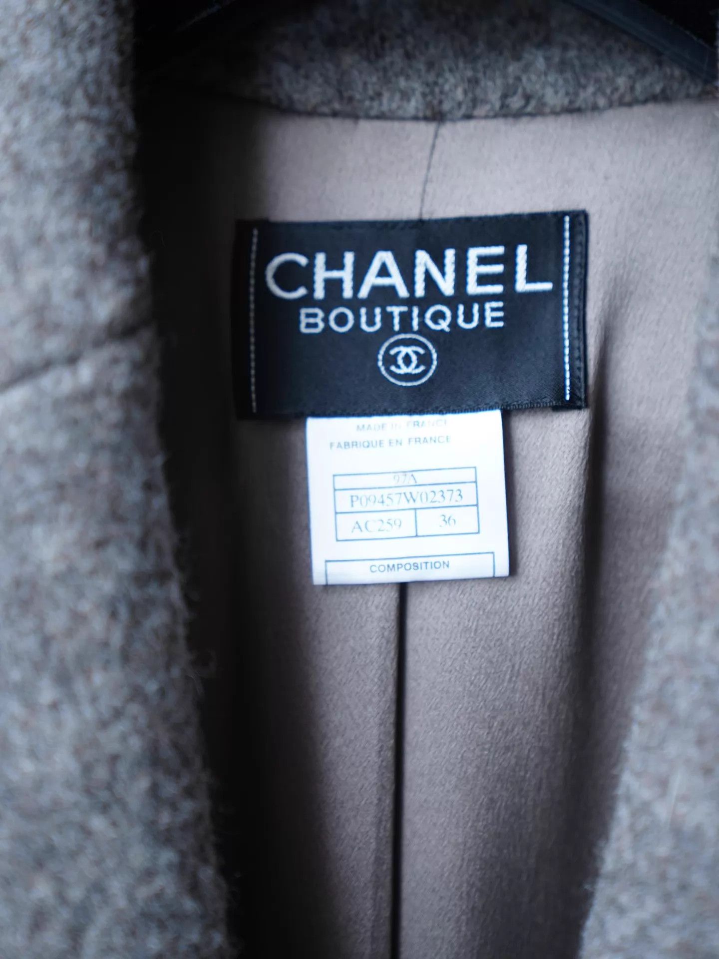 Chanel Chanel 1997 FW Gray Wool Fur Trim Coat Size XS / US 0-2 / IT 36-38 - 7 Thumbnail