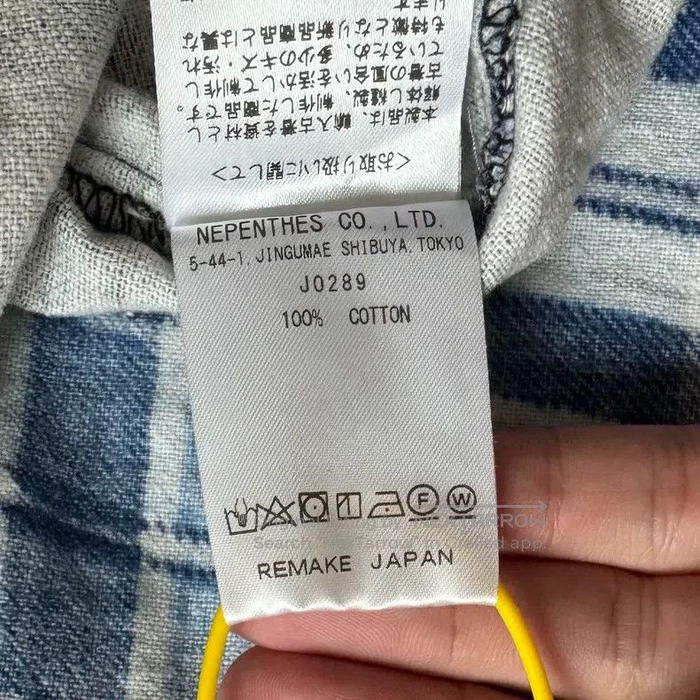 Needles Needles Flannel patchwork washed grid loose shirt Size US L / EU 52-54 / 3 - 4 Thumbnail