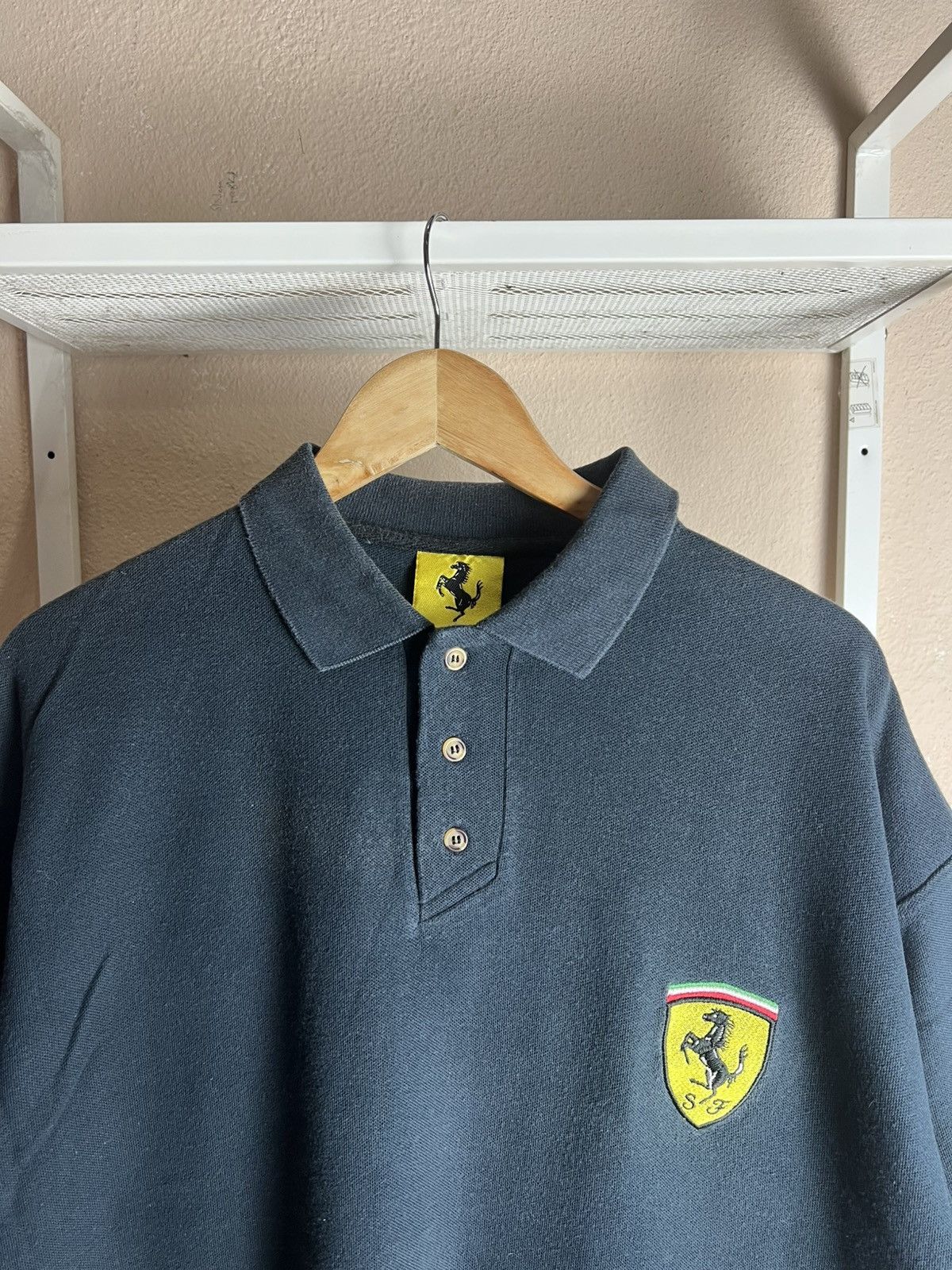 Ferrari × Vintage Vintage Ferrari Polos Sun Faded Polos Size US XL / EU 56 / 4 - 2 Thumbnail