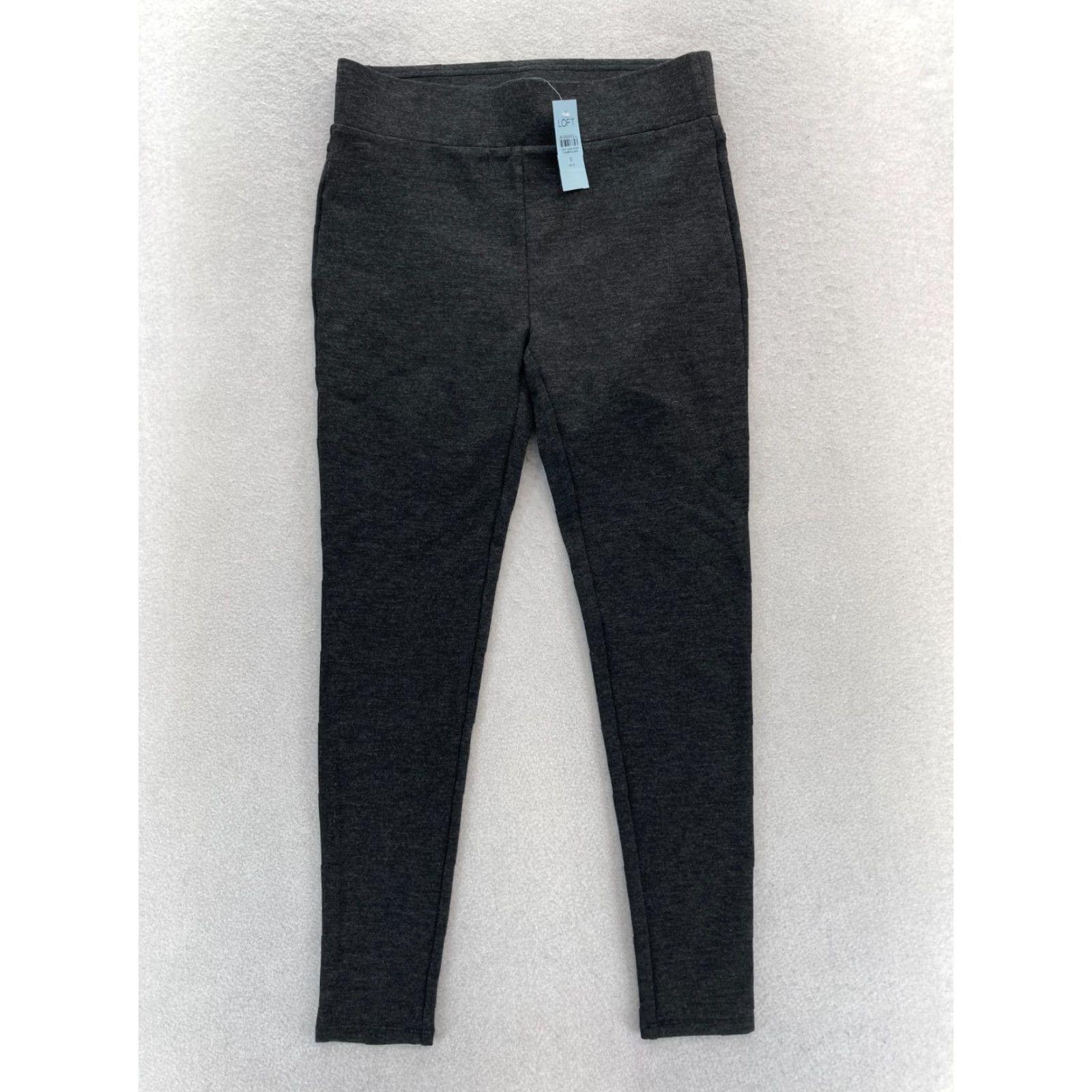 Loft LOFT Leggings Women's Petite Small Dark Gray Stretch Skinny Ankle NWT LOFT Leggings Size 28" / US 6 / IT 42 - 2 Thumbnail