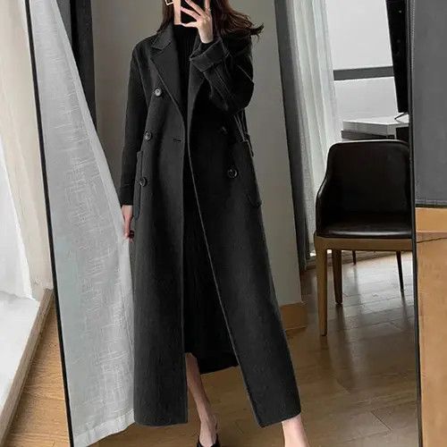 Winter Woolen Long Coat Casual Women
