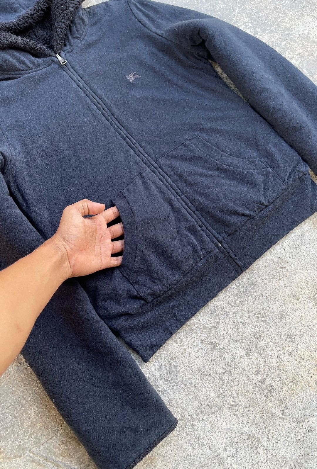 Burberry 🔥BURBERRY BLUE LABEL REVERSIBLE FLEECE SWEATER HOODIE Size S / US 4 / IT 40 - 8 Thumbnail