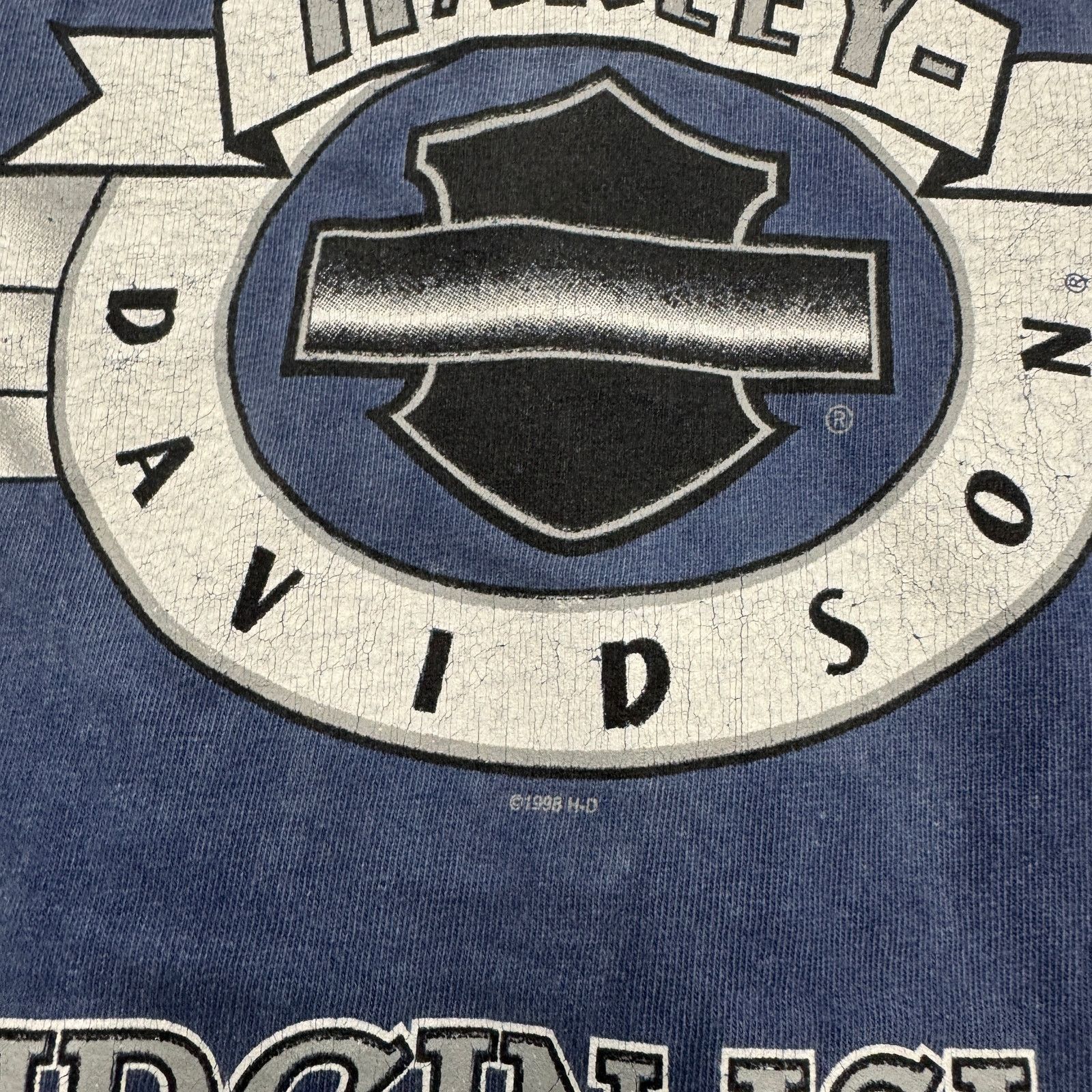 Harley Davidson Vintage Harley Davidson Polo Shirt Men's XL Blue 90s Biker Size US XL / EU 56 / 4 - 5 Thumbnail