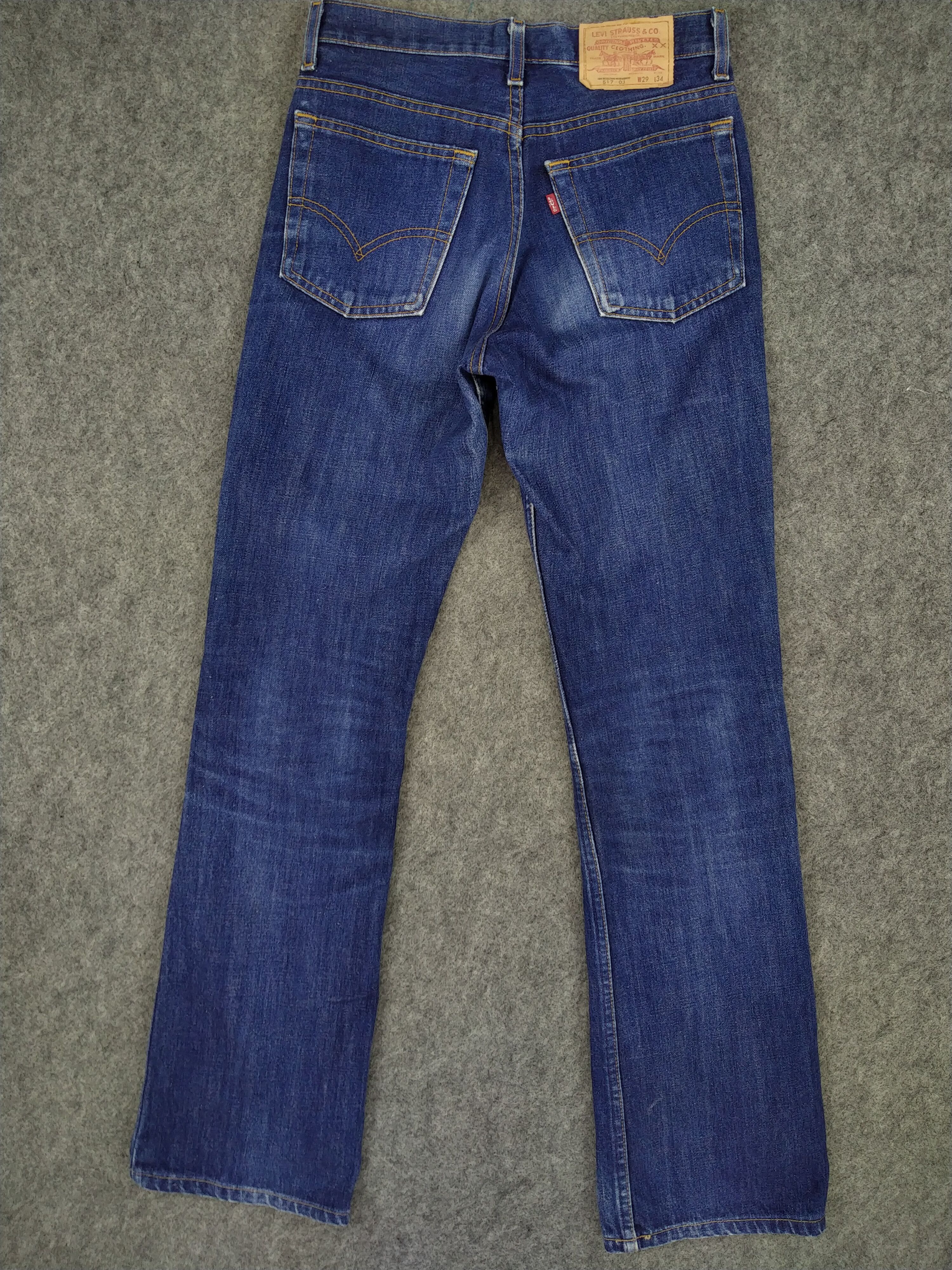 Levi's Blue Distressed Vintage Levi's 517 Flare 28x32 Denim JN1014 Size US 28 / EU 44 - 2 Thumbnail