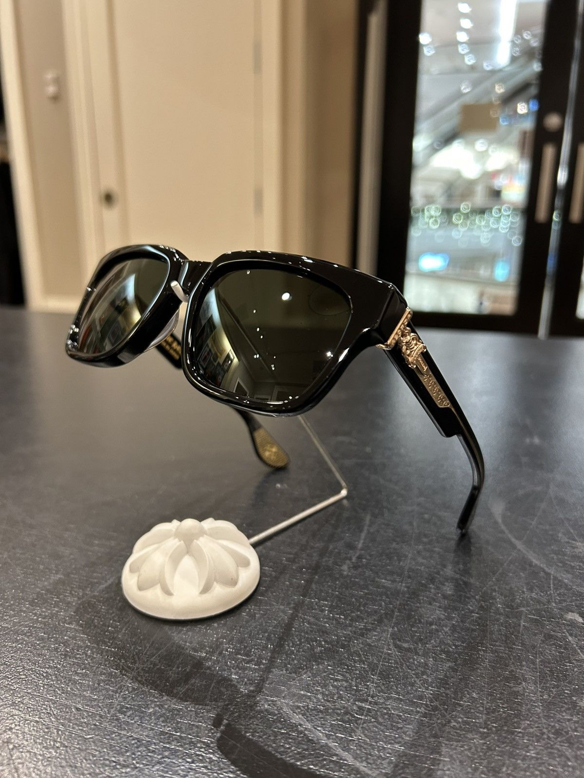 Chrome Hearts Chrome Hearts ‘Box Officer’ Sunglasses Size ONE SIZE - 1 Thumbnail