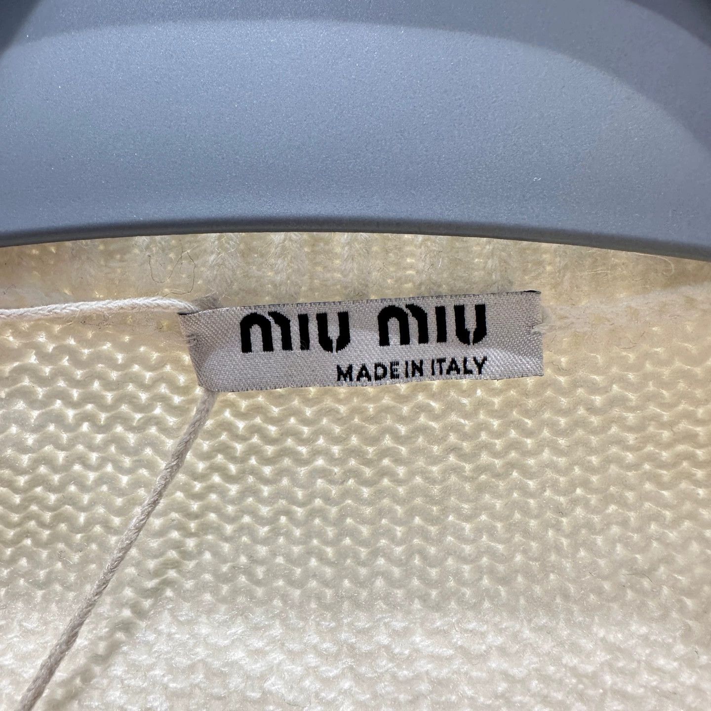 Miu Miu MIU MIU mar405 crystal pearl cashmere knit sweater 42 Size M / US 6-8 / IT 42-44 - 3 Thumbnail