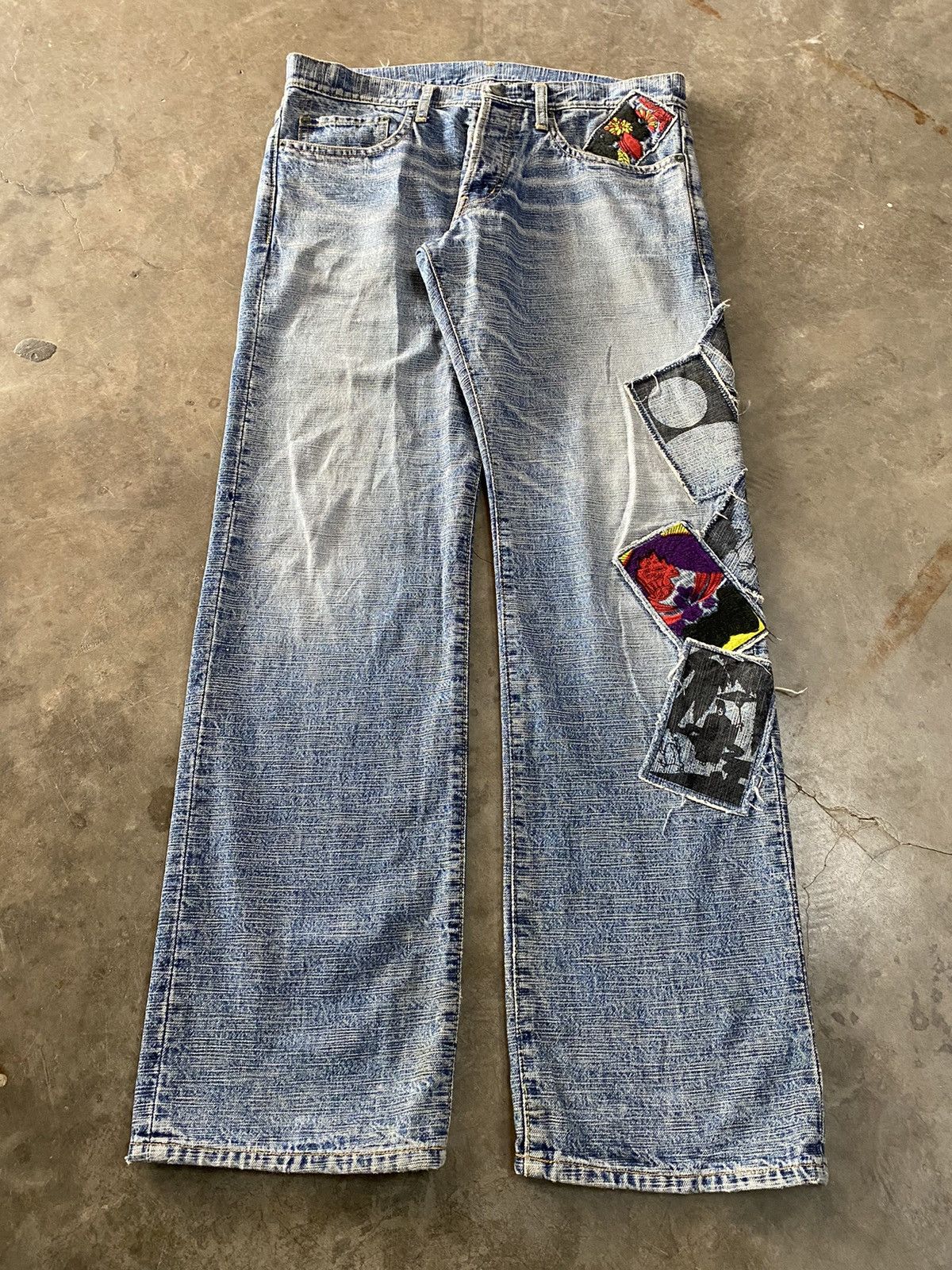 Japanese Brand × Kapital × Tornado Mart Japanese Melt into the universe Patches like Kapital Jeans Size US 34 / EU 50 - 1 Thumbnail