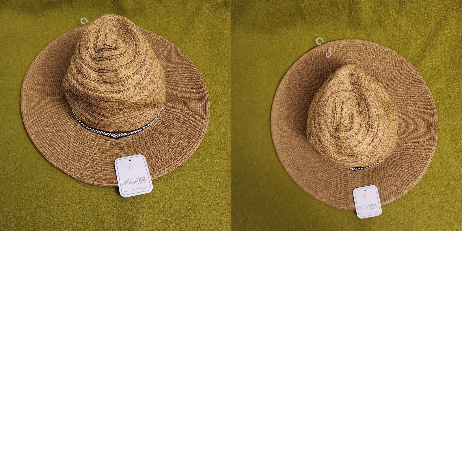 Vintage San Diego Hat Company Mens O/S Brown Woven Sun Beach NEW Size ONE SIZE - 7 Thumbnail