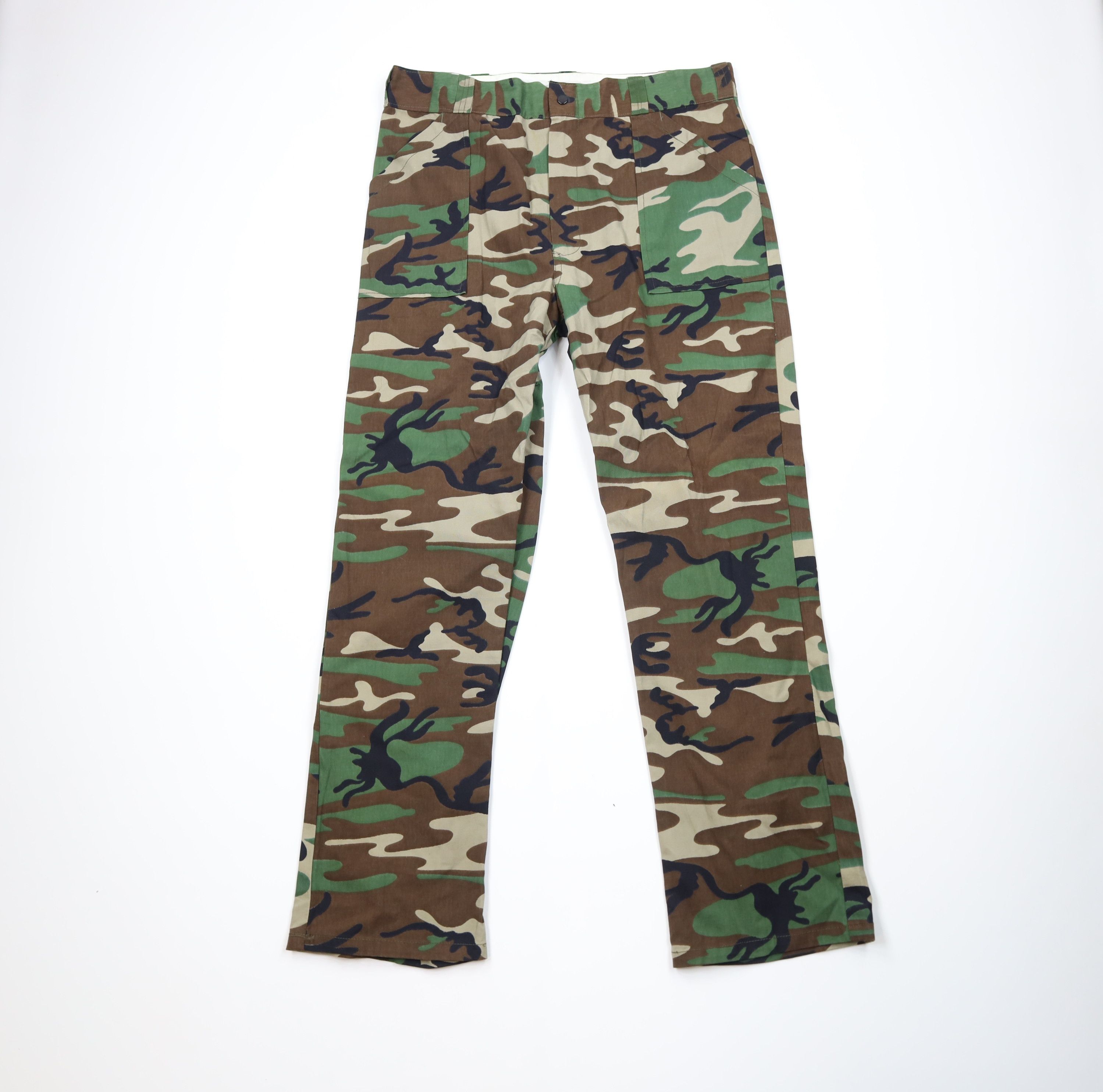 Vintage Vintage 70s Streetwear Wide Leg Utility Pants Trousers Size US 36 / EU 52 - 1 Thumbnail