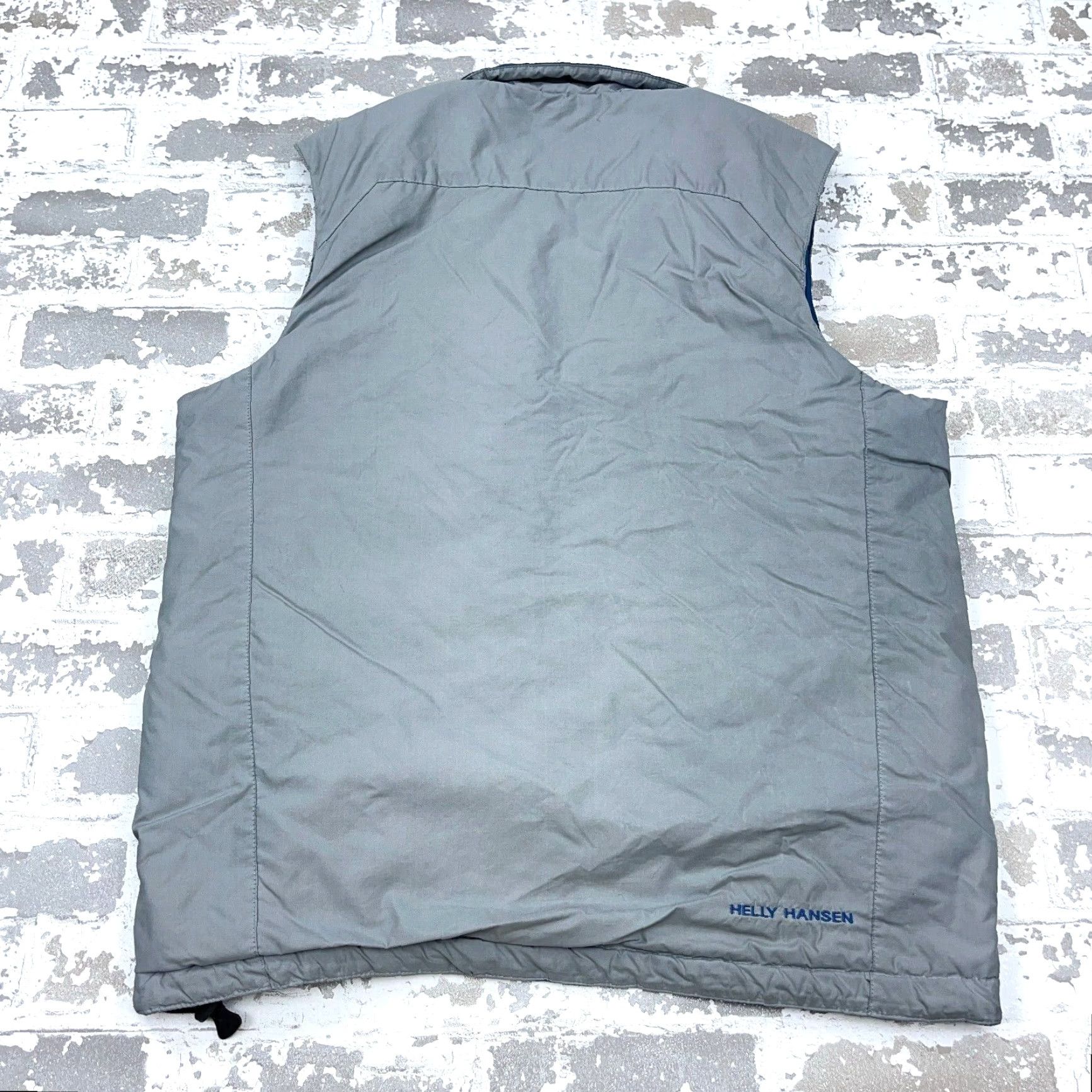 Helly Hansen Helly Hansen Vest Mens Small Gray Blue Full Zip Performance Jacket Tech PrimaLoft Size US S / EU 44-46 / 1 - 3 Thumbnail