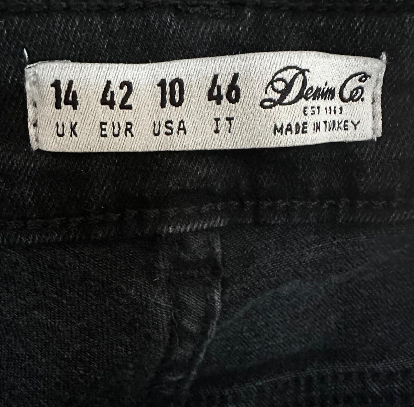 Denim & Co. Denim Co. Black Jeans Silver Stripe made in turkey Size 10 Size 42" / US 20 - 3 Thumbnail