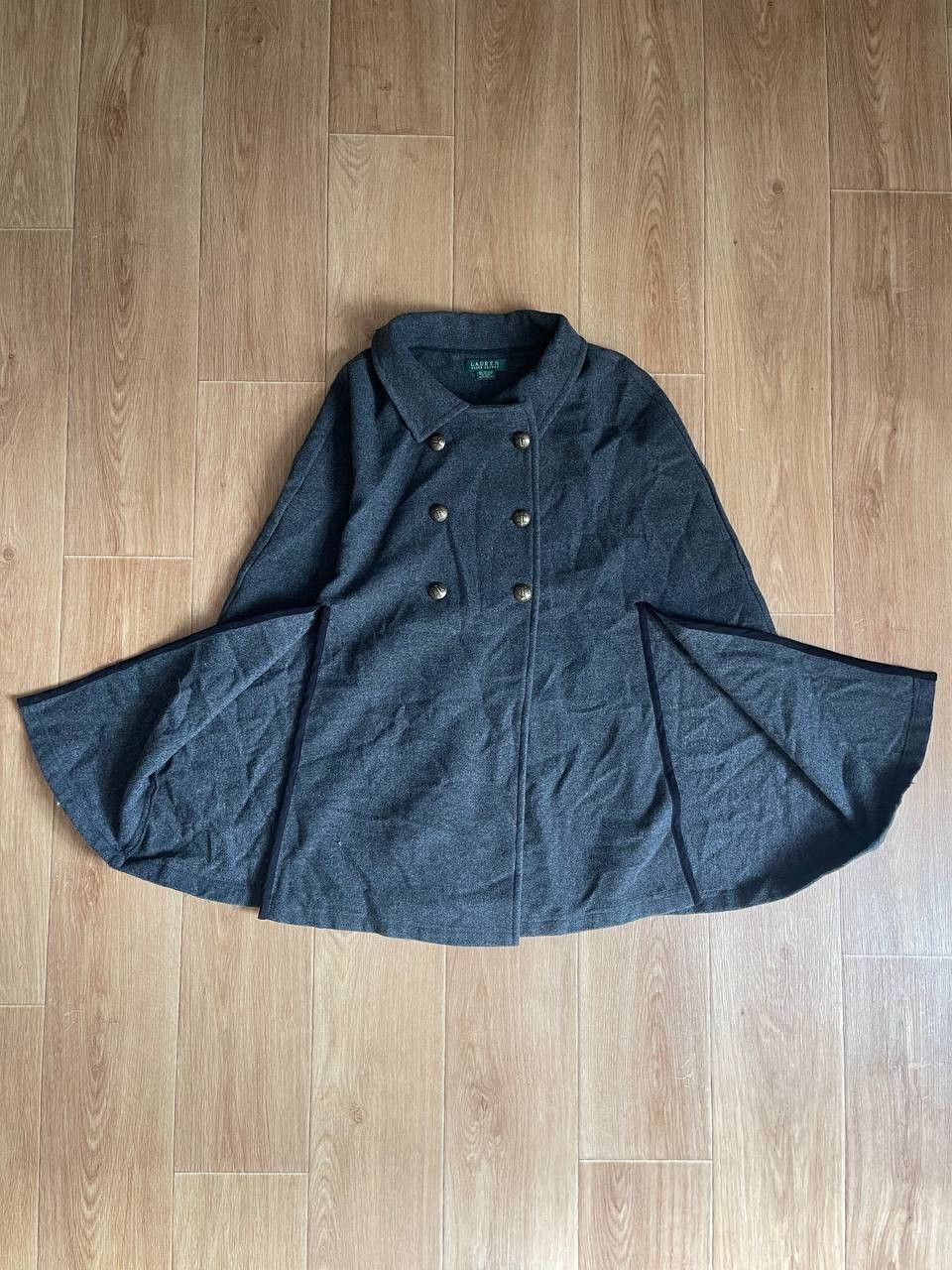 Lauren Ralph Lauren × Polo Ralph Lauren × Ralph Lauren Lauren by Ralph Lauren Double Breasted Edwardian Wool Cape Size M / US 6-8 / IT 42-44 - 3 Thumbnail