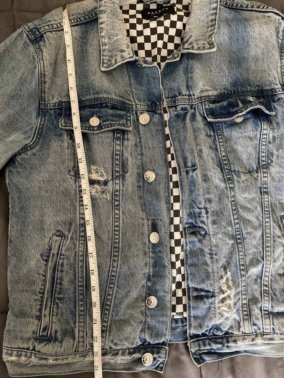 Pacsun Pacsun Distressed Denim Jean Jacket Size US M / EU 48-50 / 2 - 14 Thumbnail