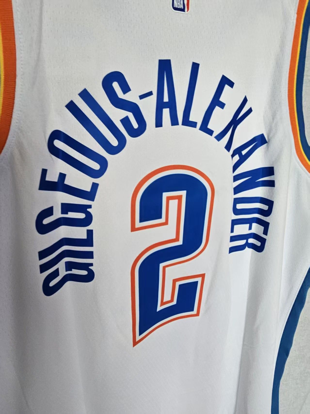 NBA Thunder #2 Shai Gilgeous-Alexander Jersey White Size US M / EU 48-50 / 2 - 4 Thumbnail