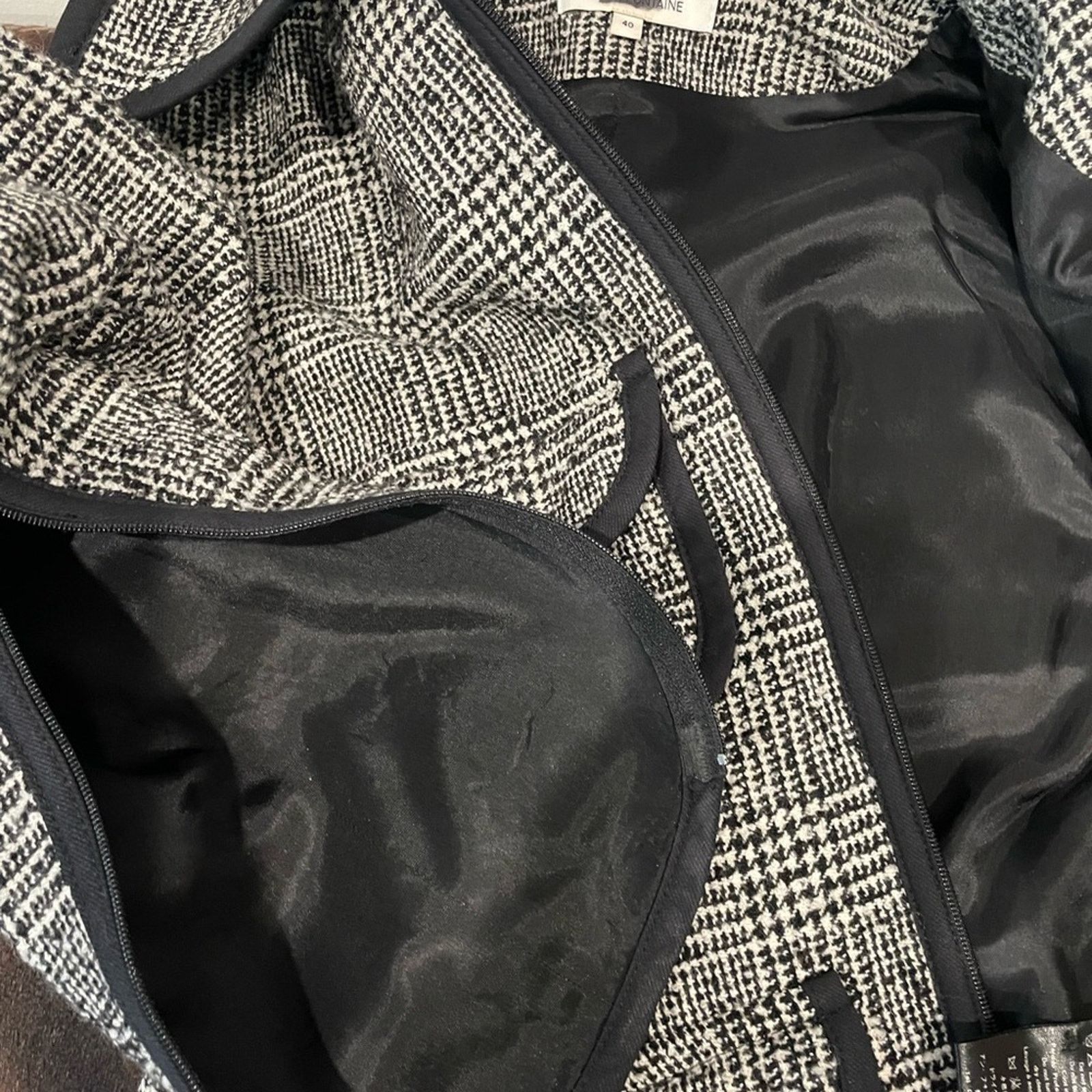 Anne Klein × Faconnable Anne Fontaine black & white tweed women’s jacket size 40 Size S / US 4 / IT 40 - 8 Thumbnail