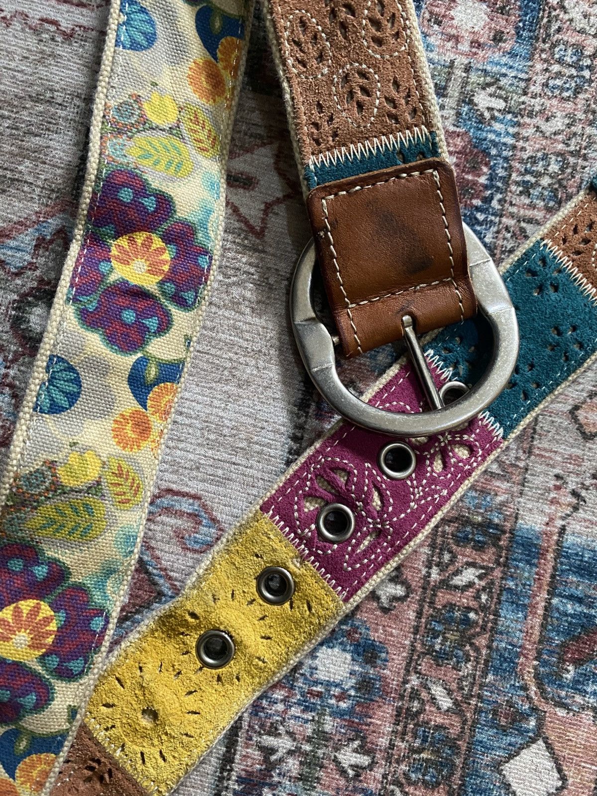 Fossil Fossil suede canvas belt Size ONE SIZE - 3 Thumbnail