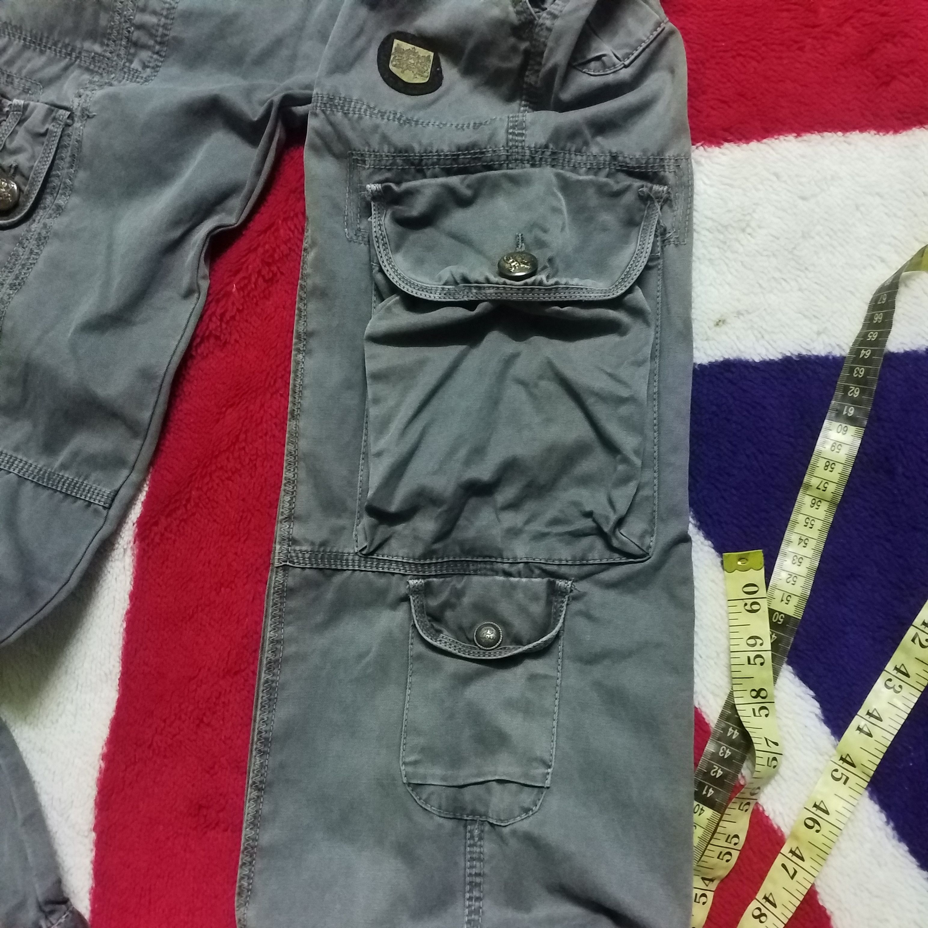 Japanese Brand LOW RISE CARGO MULTI POCKET ARMY BONDAGE STYLE Size 36" / US 14 / IT 50 - 14 Thumbnail