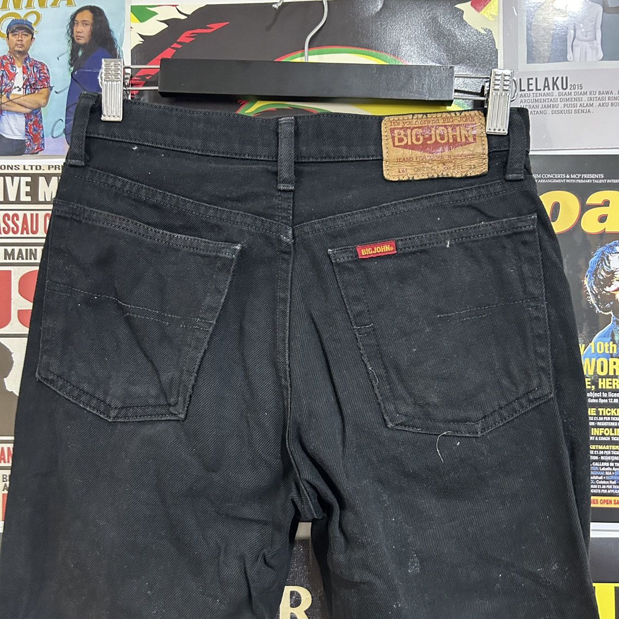 Vintage Vintage 90s Big John Flare Black Denim Size US 28 / EU 44 - 10 Thumbnail