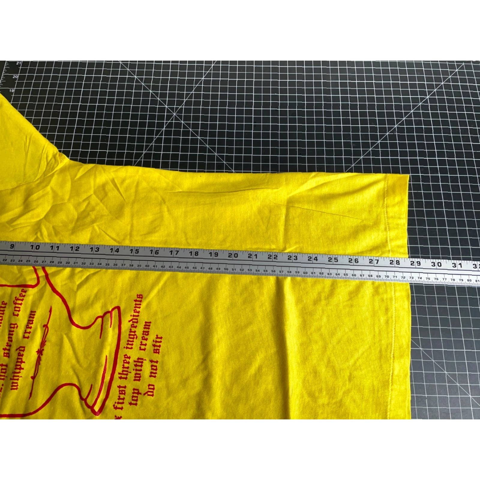 Vintage VINTAGE Screen Stars T-Shirt Graphic Print Gaelic Coffee Yellow XL Small 80s 50/50 Cotton-Polyester Men Short Sleeve Crew Neck Lightweight USA Size US S / EU 44-46 / 1 - 7 Thumbnail