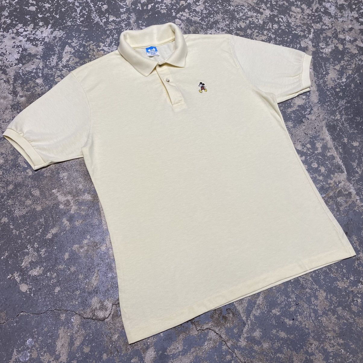 Mickey Mouse × Vintage Vintage Walt Disney Mickey Mouse 80s Polo Tshirt Size US XL / EU 56 / 4 - 9 Thumbnail