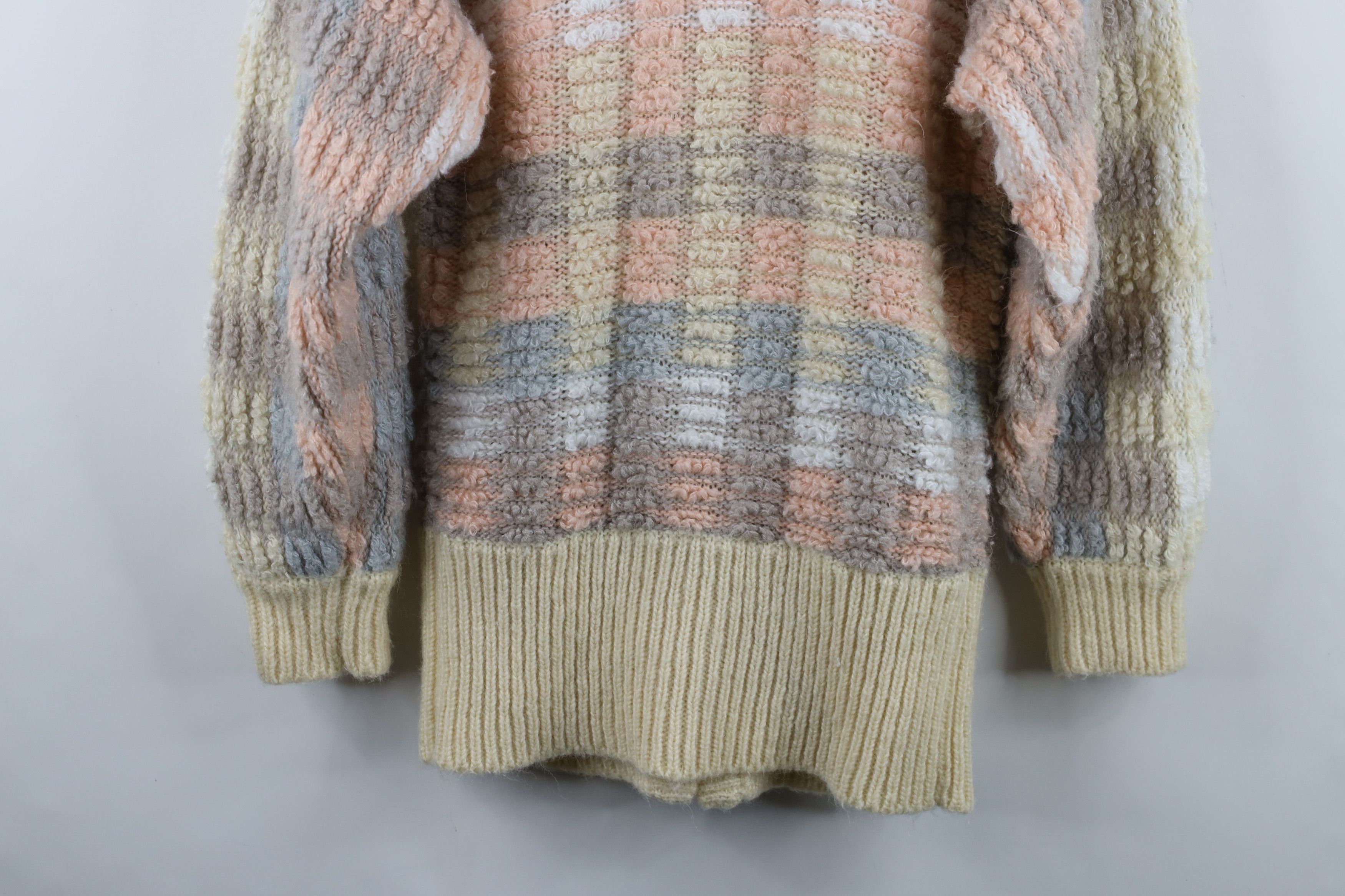 Vintage Vintage 80s 90s Streetwear Textured Knit Cardigan Sweater Size S / US 4 / IT 40 - 11 Thumbnail