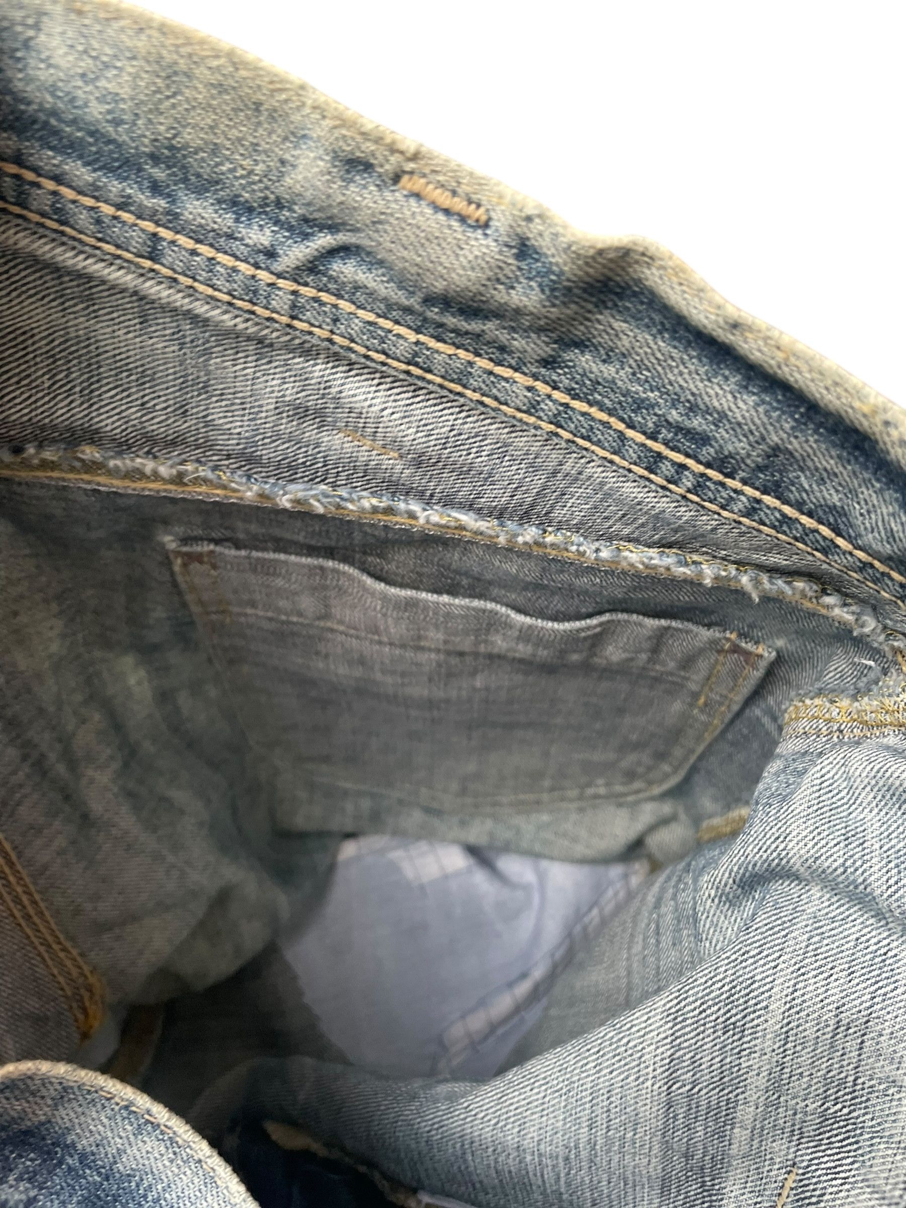 Lee Vintage Lee Union Made Japan Distresed Denim Size US 31 - 7 Thumbnail