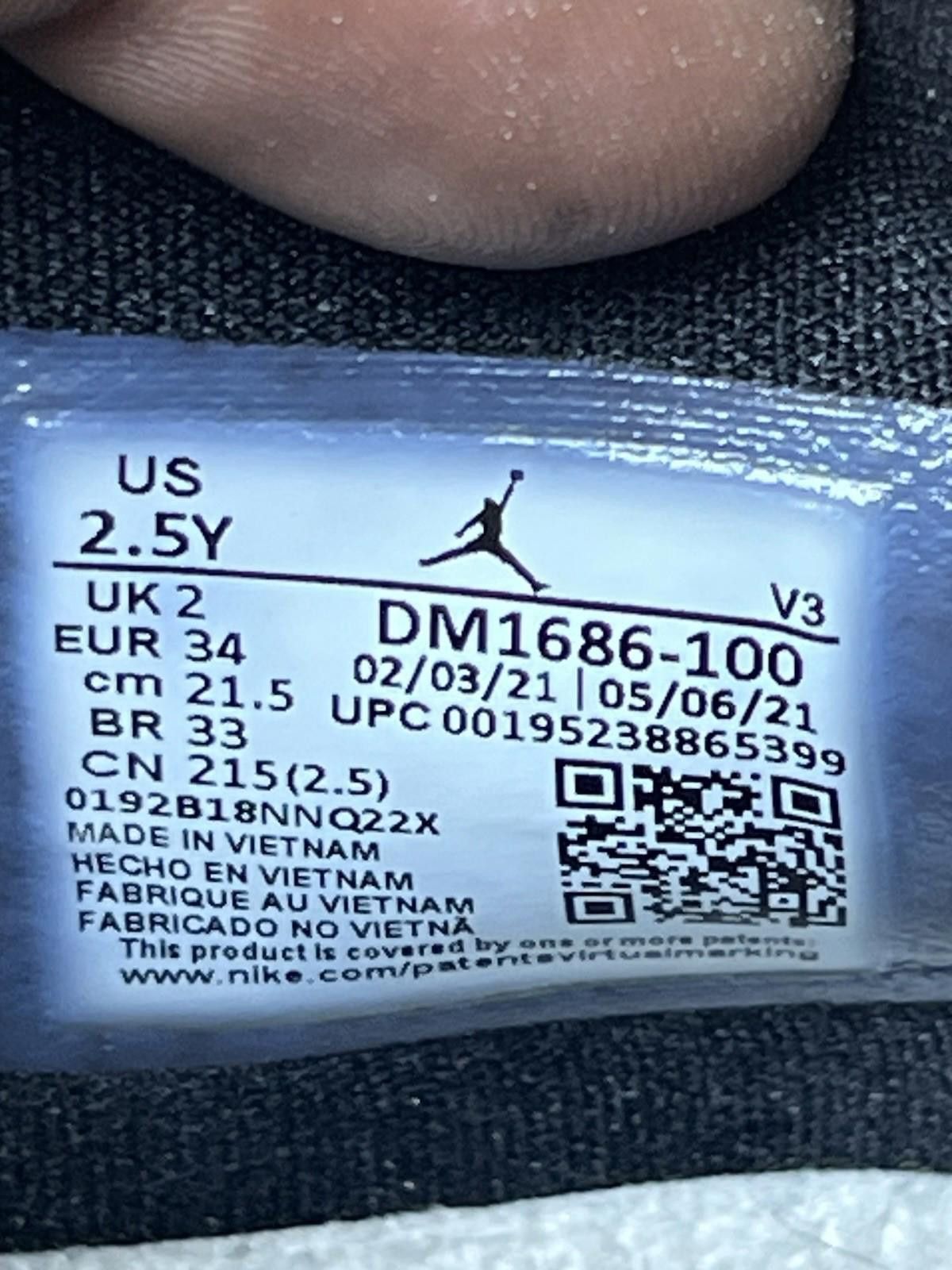 Nike Nike Jordan Flight Club 91 "White Metallic Silver" Size 2.5y Size ONE SIZE - 4 Thumbnail