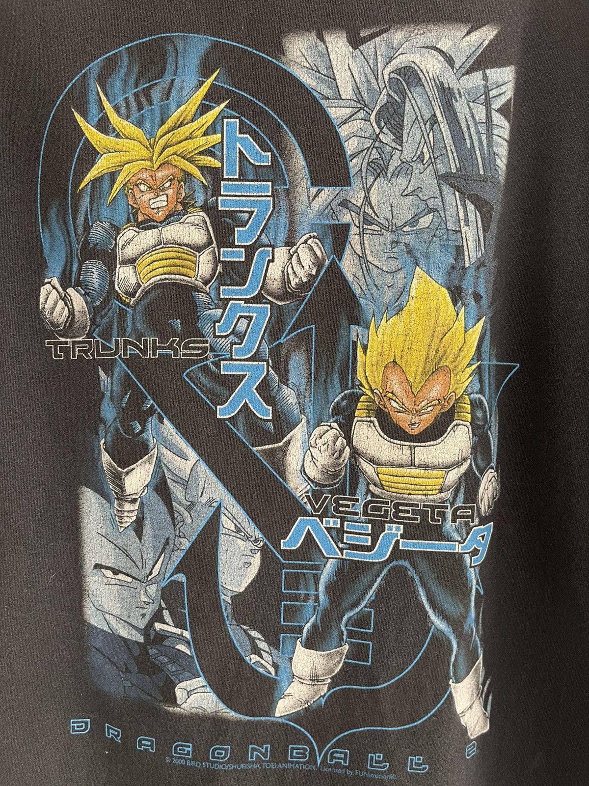 Anime 2000 Vintage Dragon Ball Z Trunks Vegeta T Shirt Size US XL / EU 56 / 4 - 3 Thumbnail