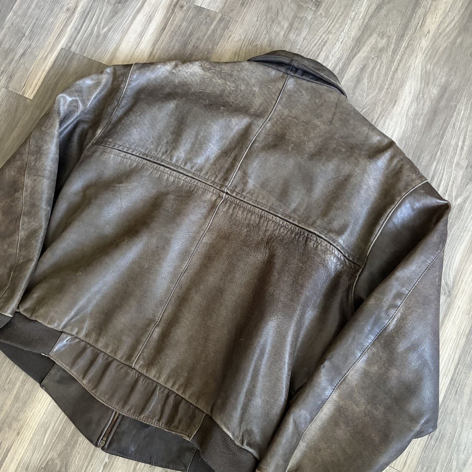 Hein Gericke × Vintage Vintage 1980s Hein Gericke Leather Bomber Jacket Size L Size US L / EU 52-54 / 3 - 17 Thumbnail