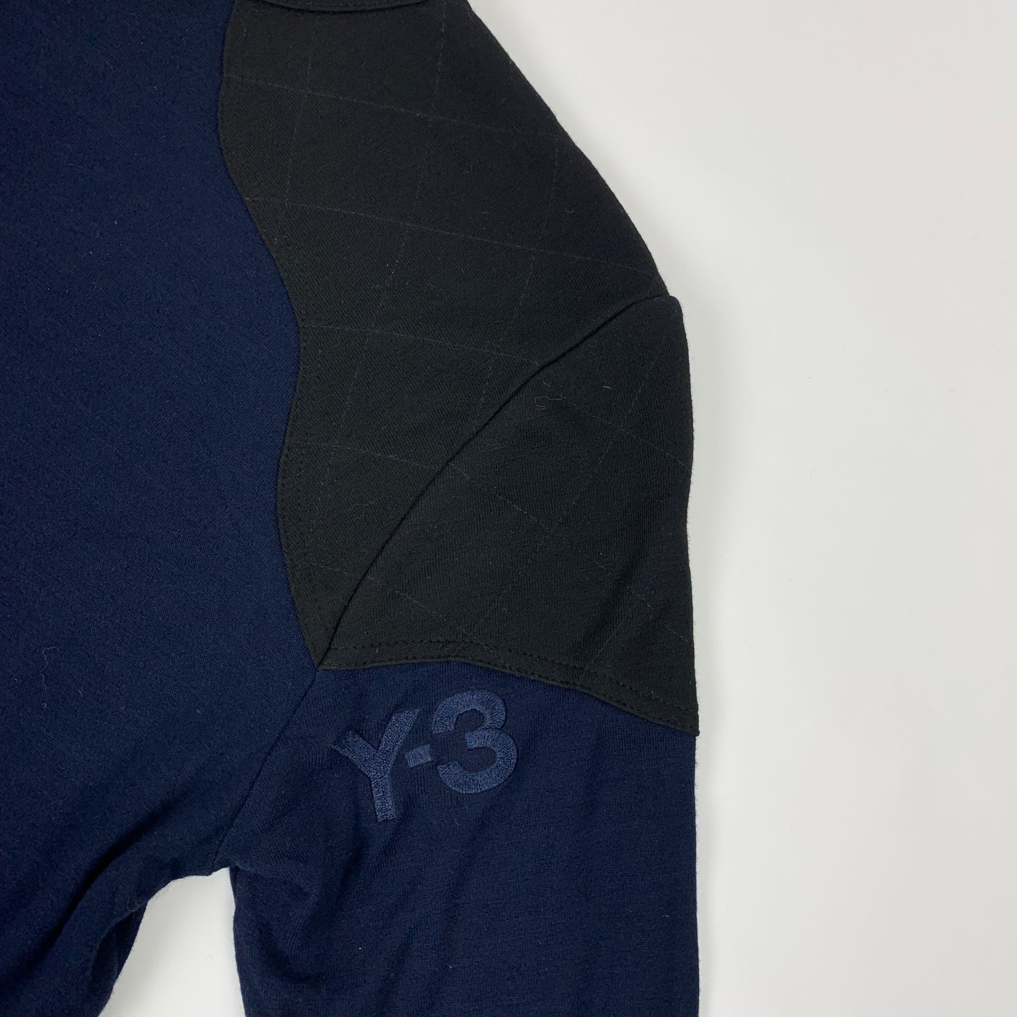 Adidas × Y-3 Y-3 Yohji Yamamoto Mens Navy & Black Crewneck Shirt Shoulder Size US S / EU 44-46 / 1 - 14 Thumbnail